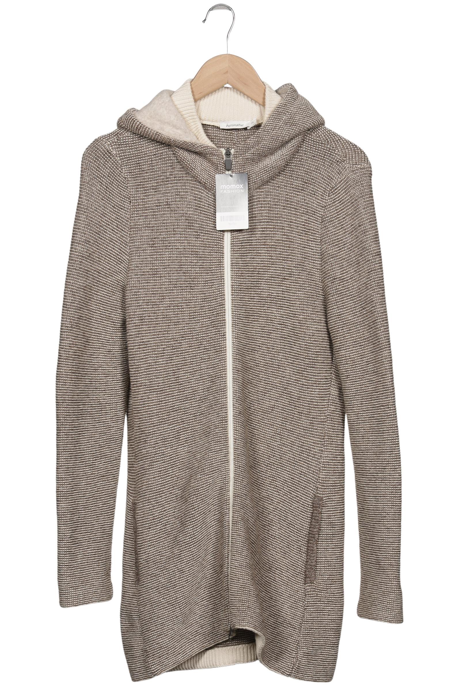 

hessnatur Damen Strickjacke, beige, Gr. 34