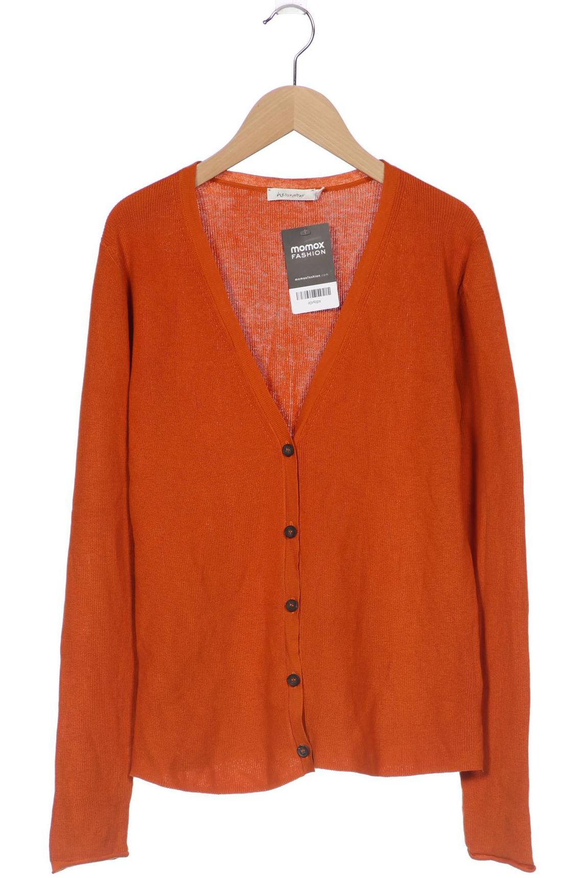 

hessnatur Damen Strickjacke, orange, Gr. 36