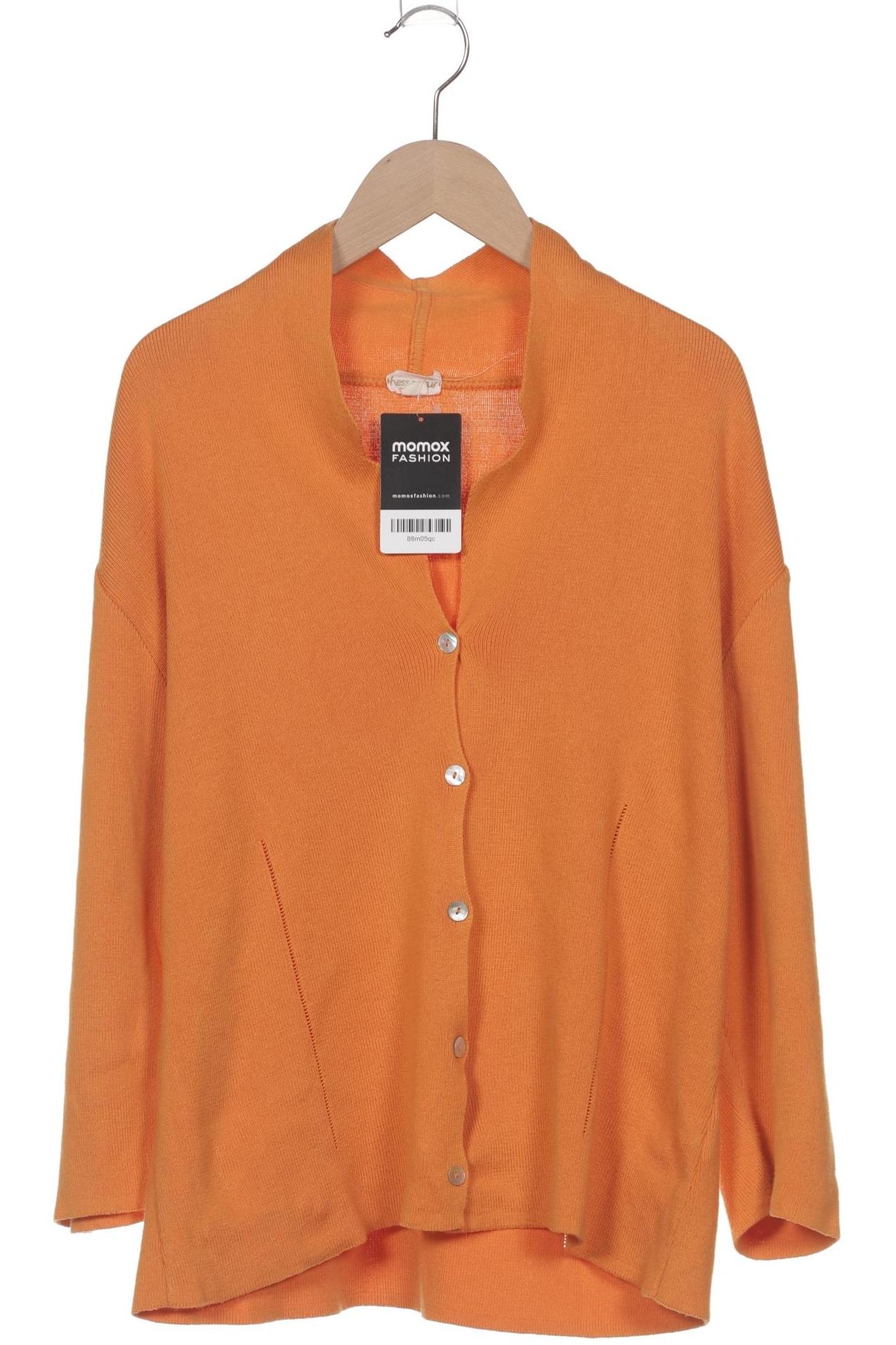 

hessnatur Damen Strickjacke, orange, Gr. 42