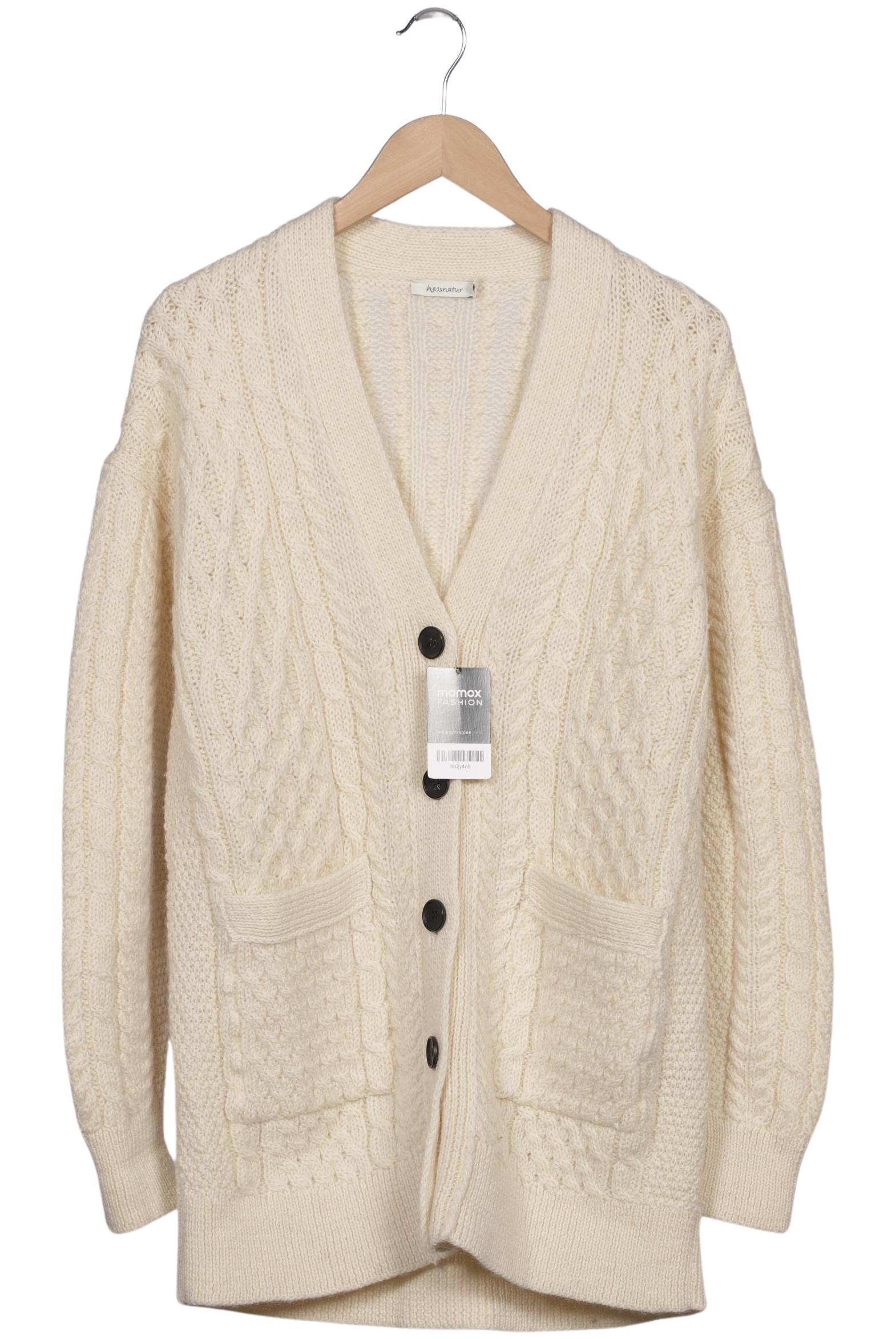 

hessnatur Damen Strickjacke, cremeweiß, Gr. 34