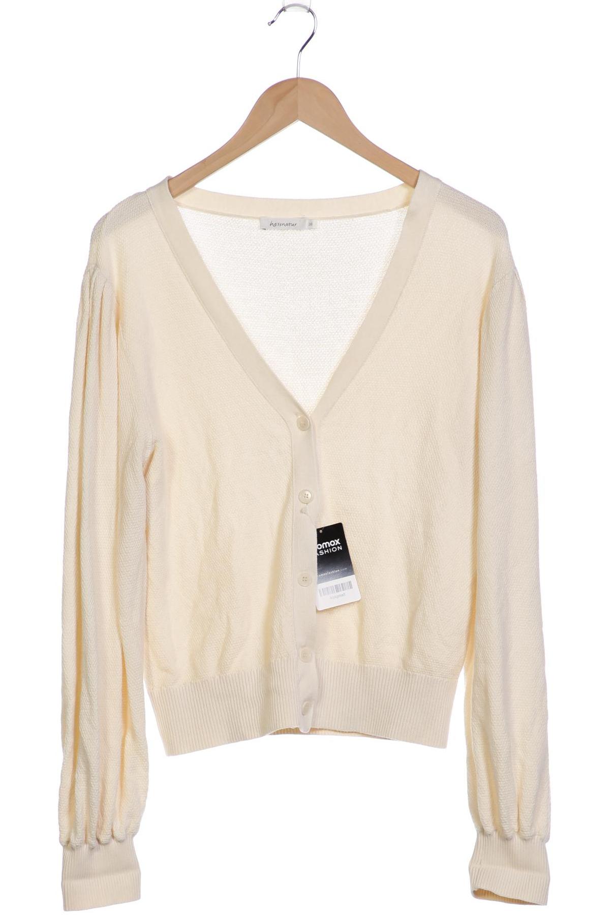 

hessnatur Damen Strickjacke, cremeweiß, Gr. 38
