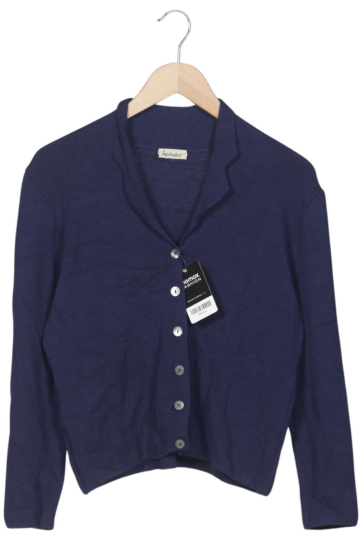 

hessnatur Damen Strickjacke, marineblau, Gr. 38