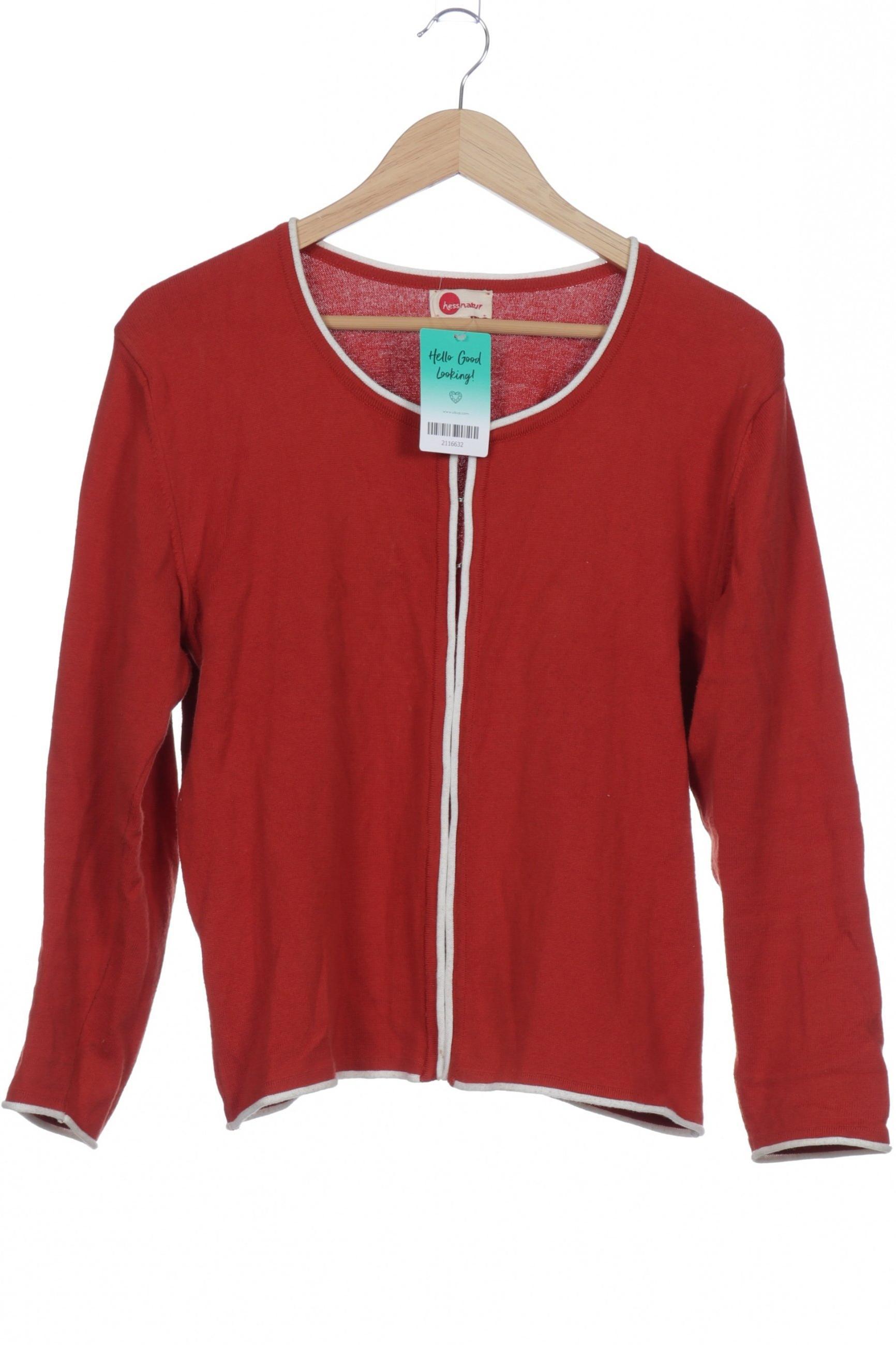 

hessnatur Damen Strickjacke, orange, Gr. 34