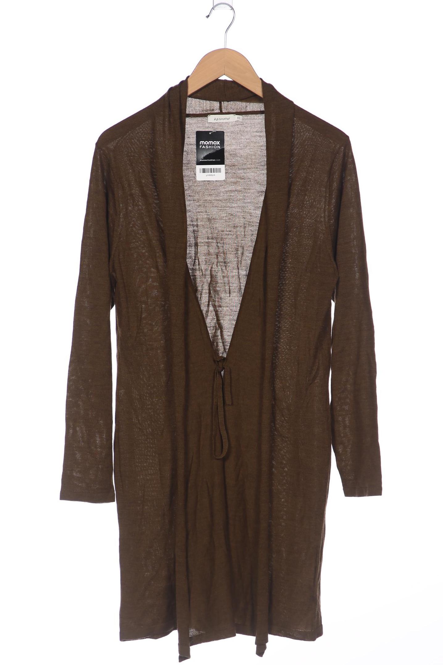 

hessnatur Damen Strickjacke, braun, Gr. 46