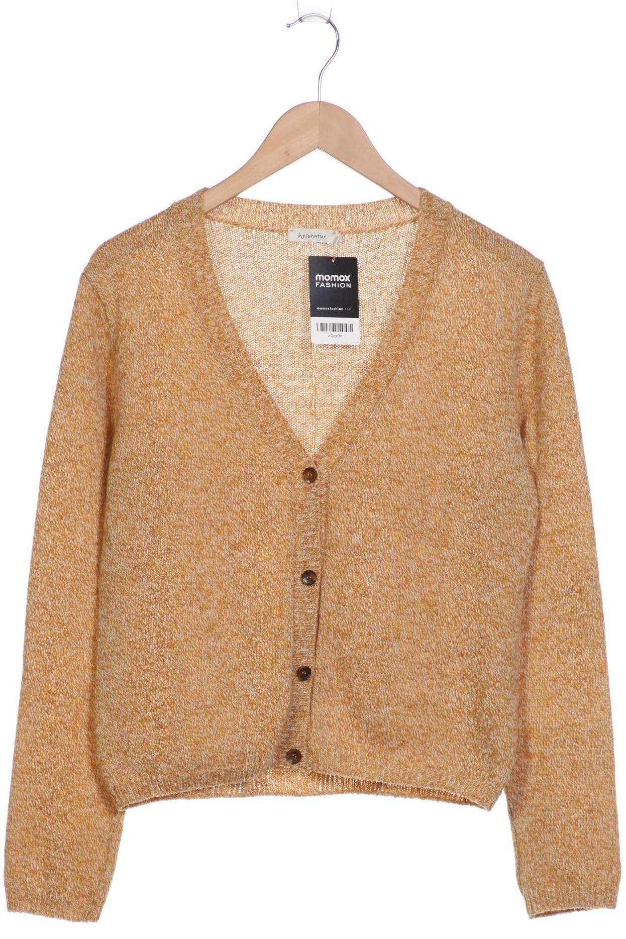 

hessnatur Damen Strickjacke, gelb, Gr. 38