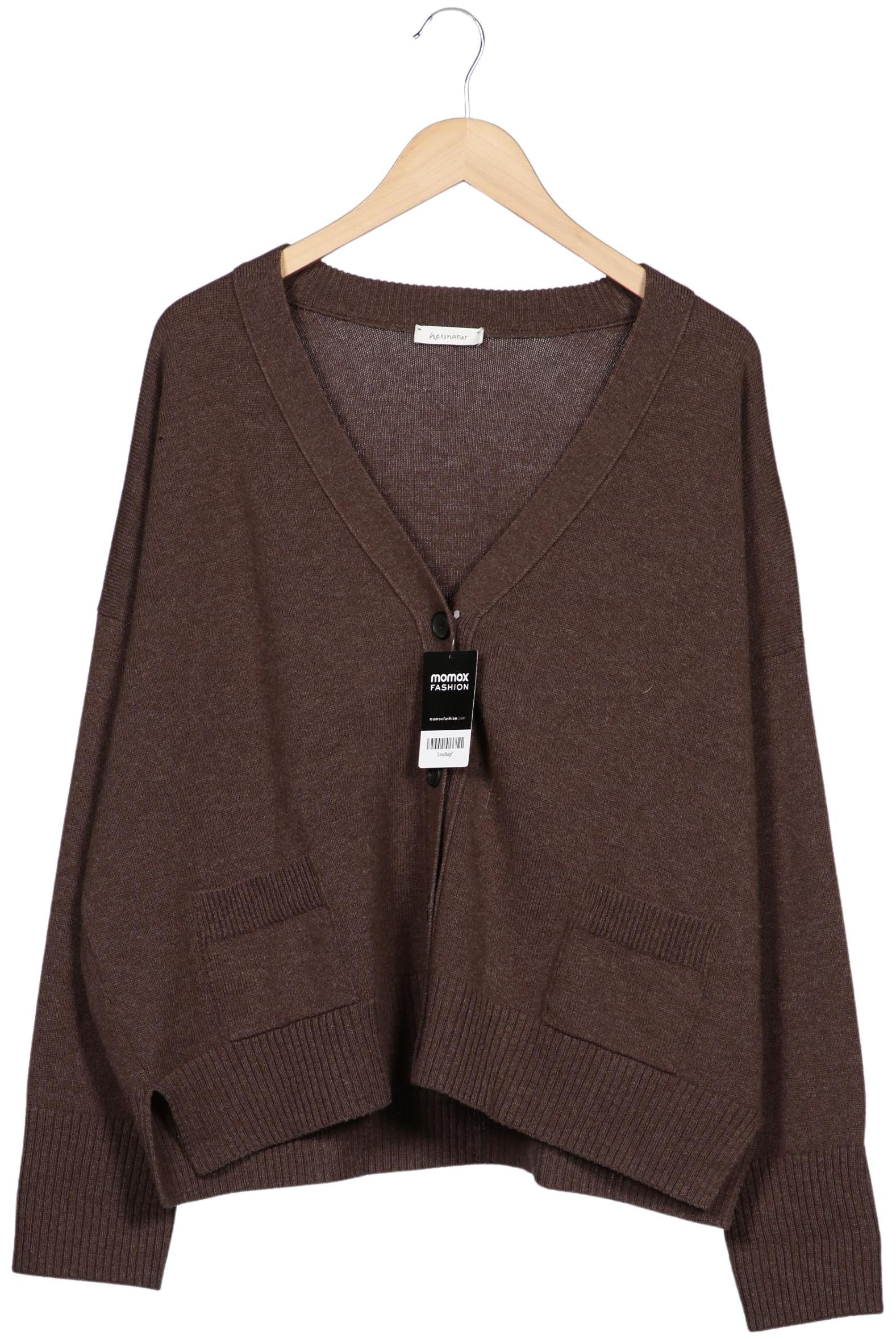 

hessnatur Damen Strickjacke, braun, Gr. 42