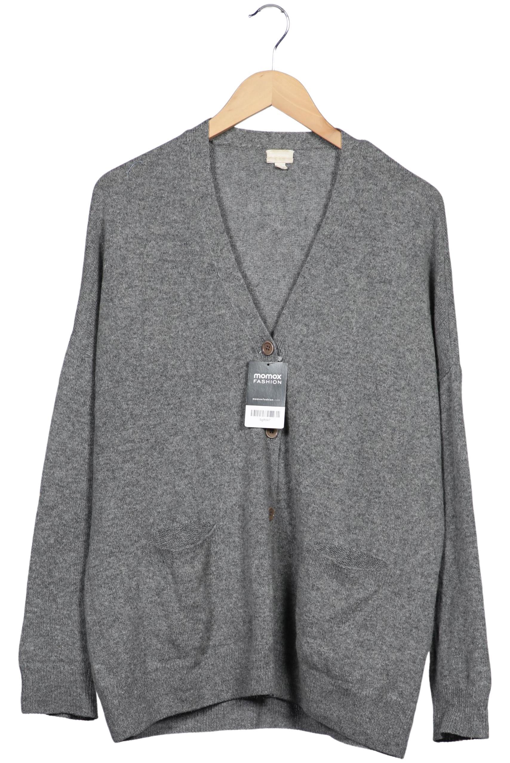 

hessnatur Damen Strickjacke, grau, Gr. 34