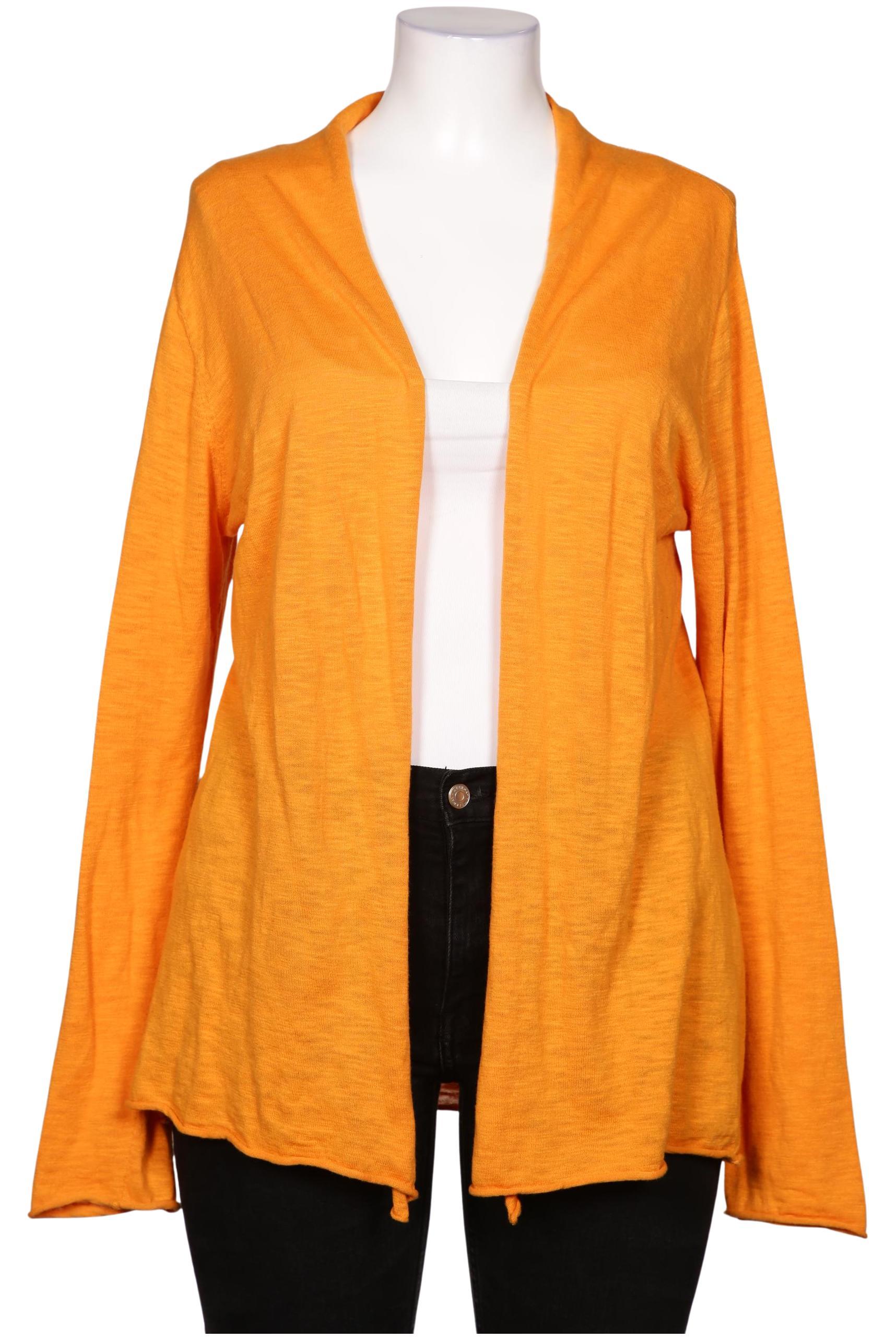 

hessnatur Damen Strickjacke, orange, Gr. 44