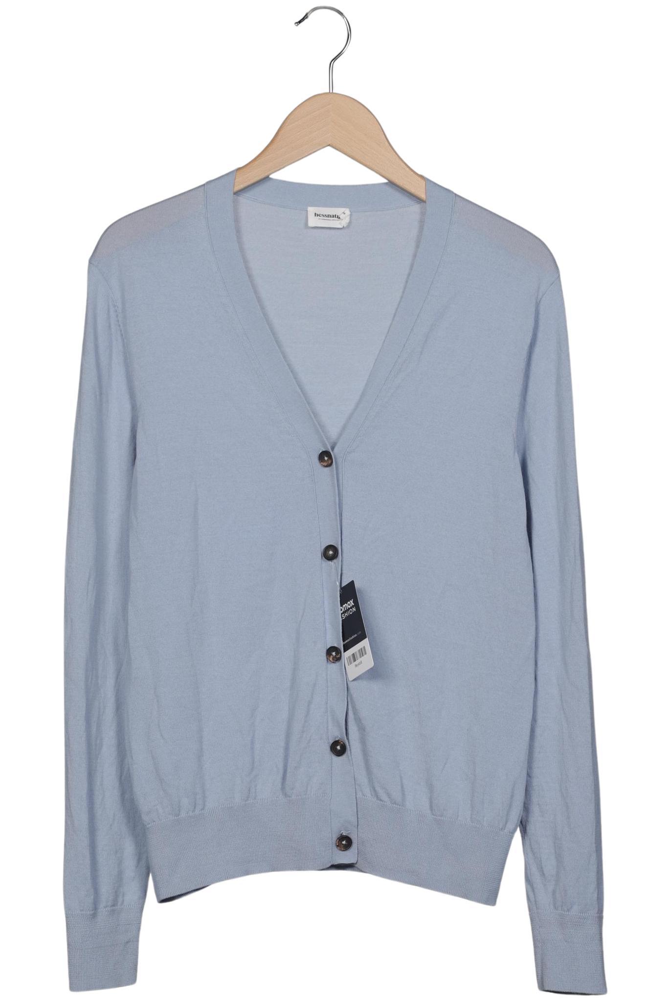 

hessnatur Damen Strickjacke, hellblau, Gr. 42