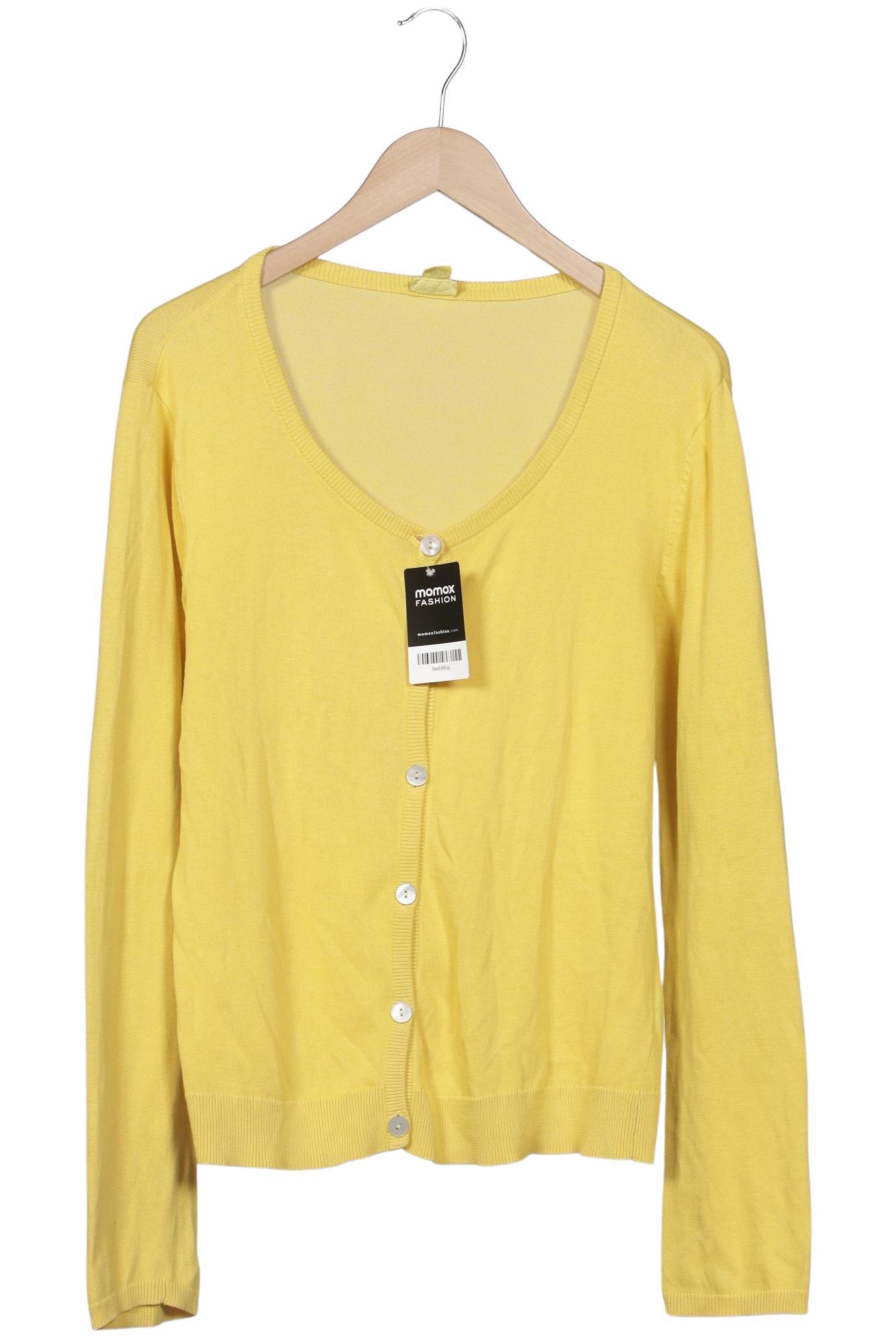 

hessnatur Damen Strickjacke, gelb, Gr. 40