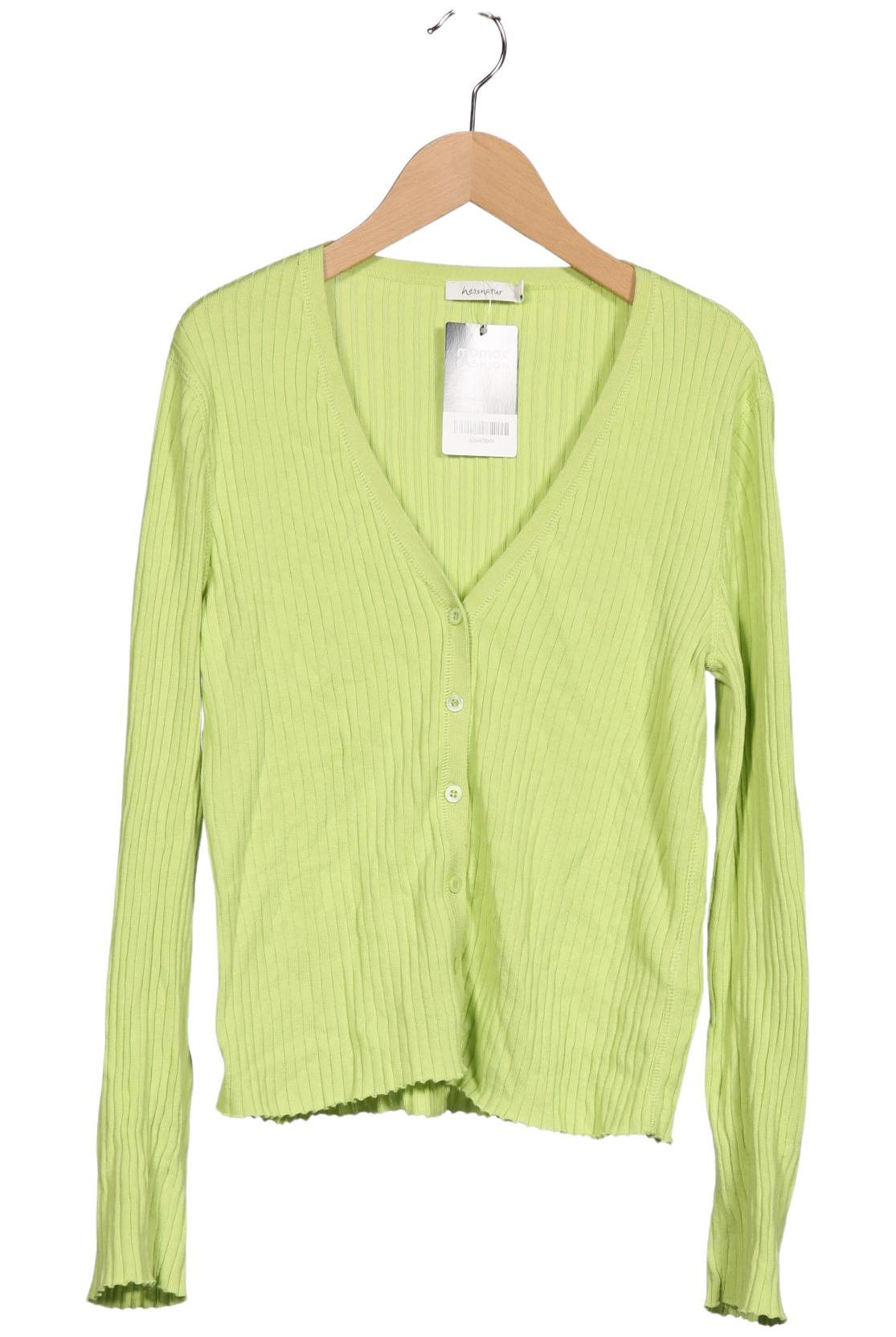 

hessnatur Damen Strickjacke, hellgrün, Gr. 36