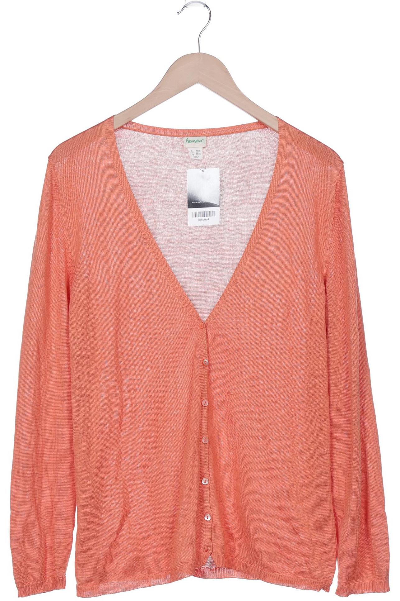 

hessnatur Damen Strickjacke, orange, Gr. 44