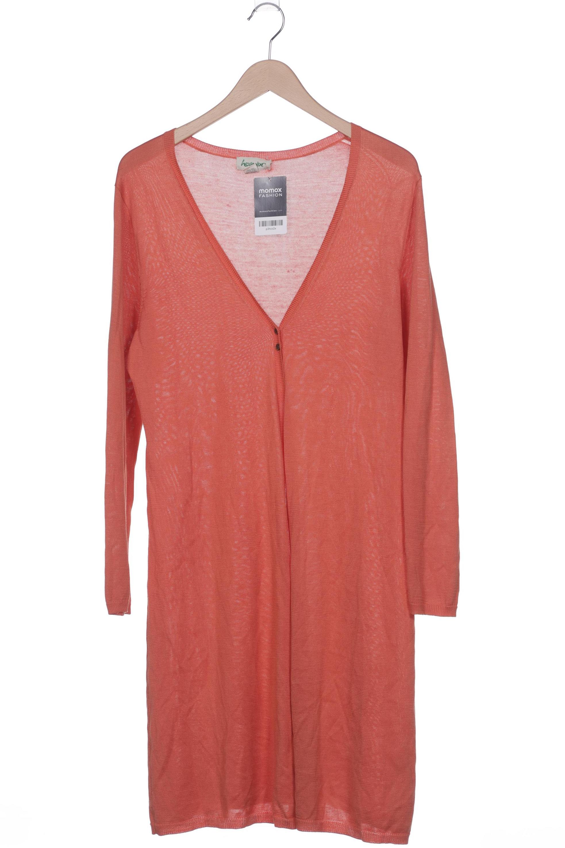 

hessnatur Damen Strickjacke, orange, Gr. 44