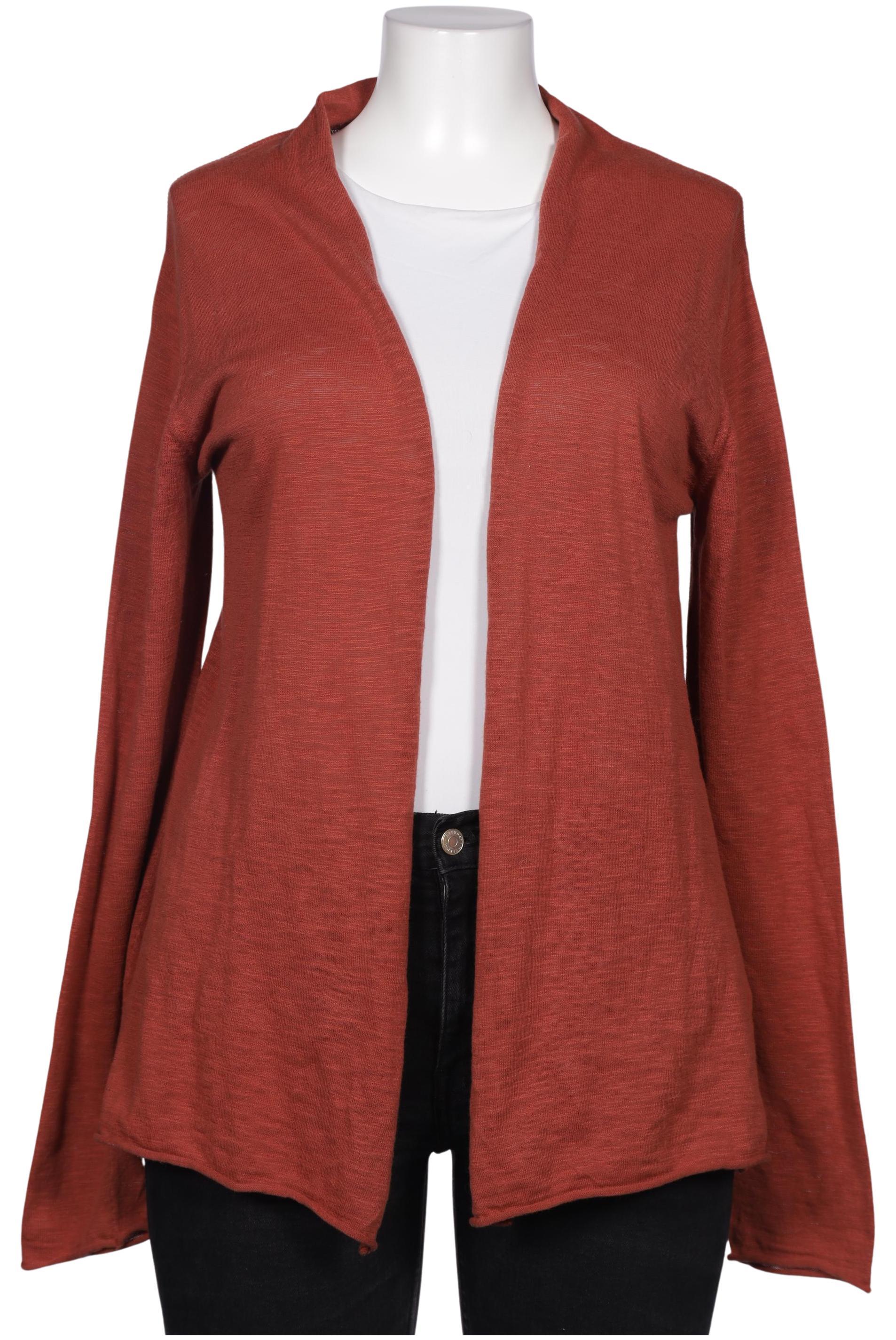 

hessnatur Damen Strickjacke, orange, Gr. 42