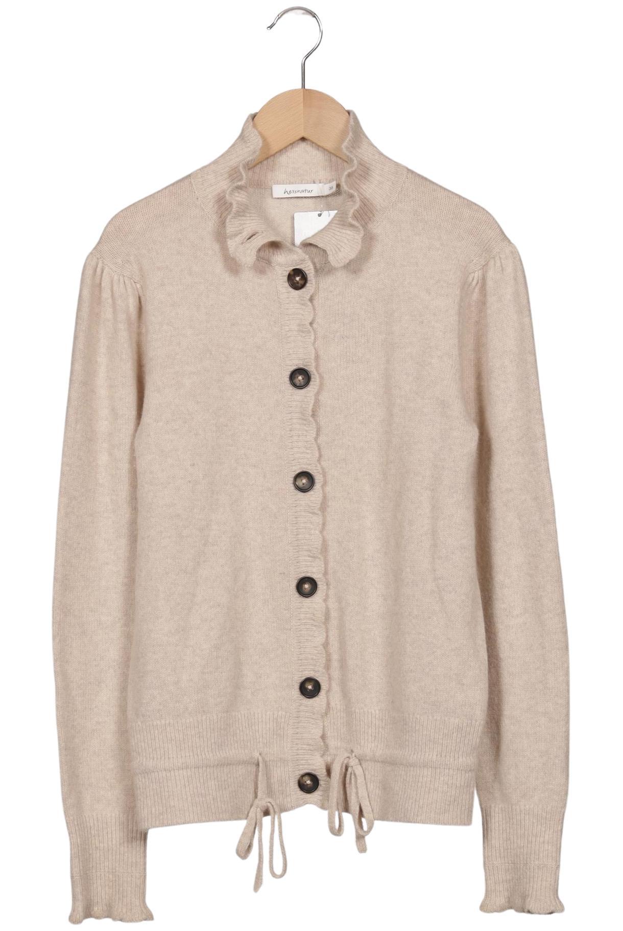 

hessnatur Damen Strickjacke, beige, Gr. 38