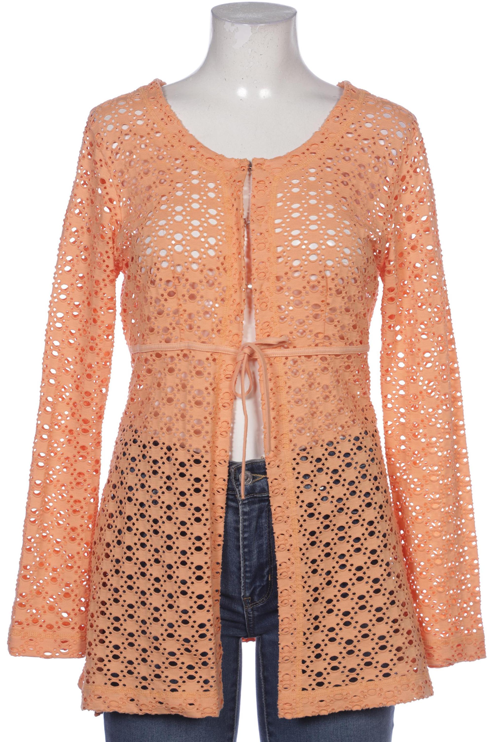 

hessnatur Damen Strickjacke, orange, Gr. 38