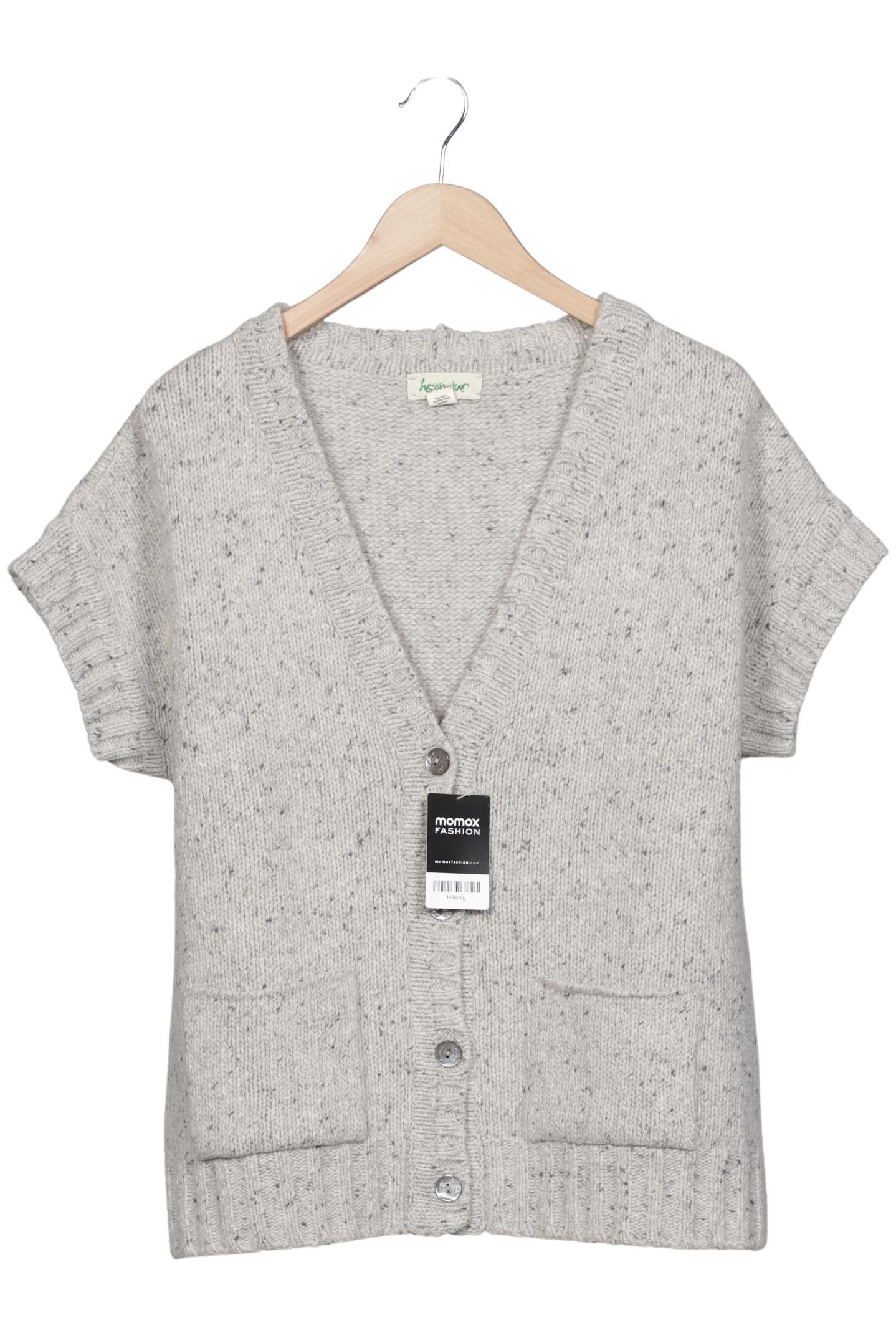 

hessnatur Damen Strickjacke, grau, Gr. 44