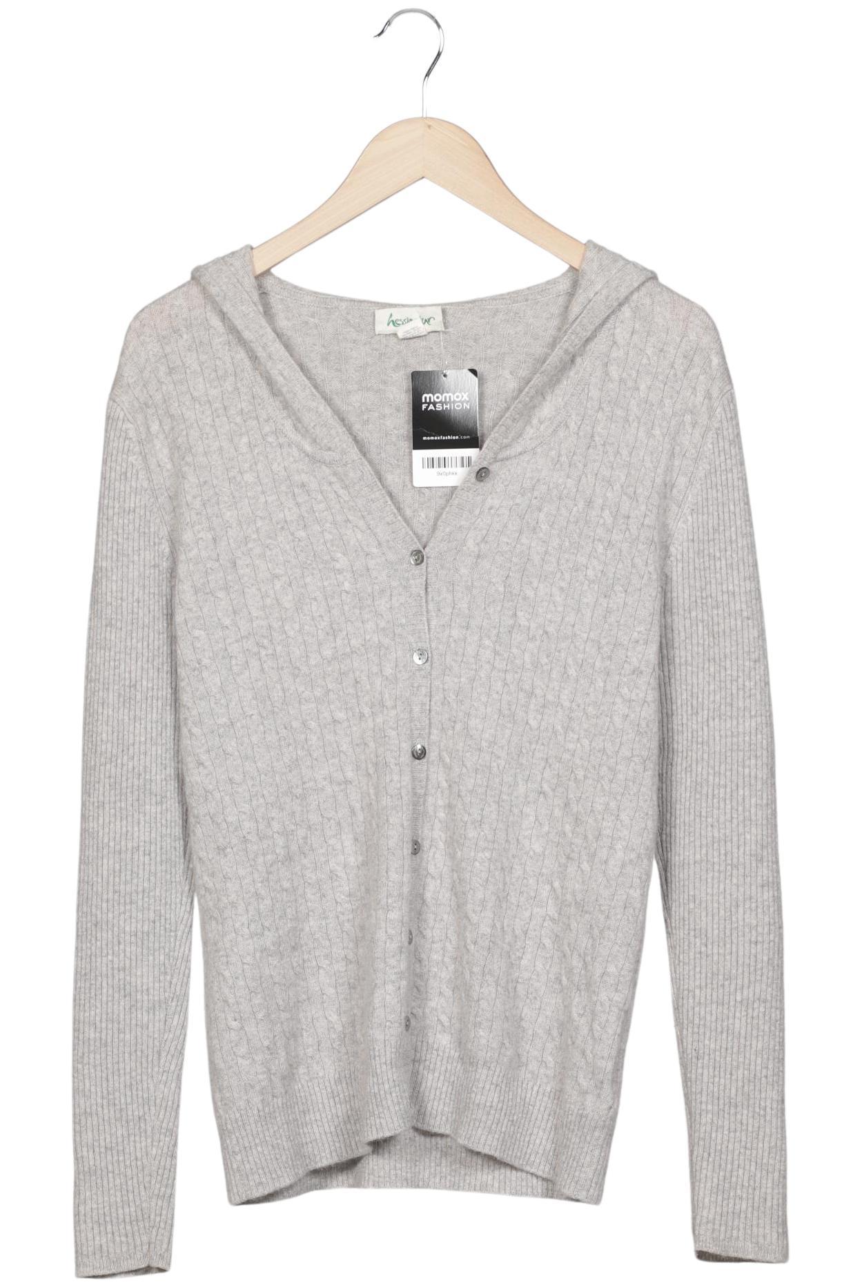 

hessnatur Damen Strickjacke, grau, Gr. 36