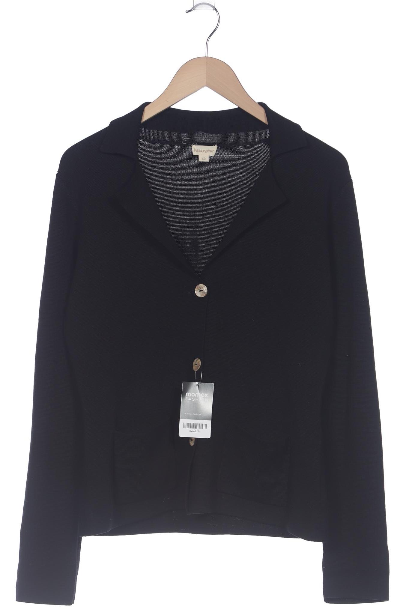 

hessnatur Damen Strickjacke, schwarz, Gr. 40