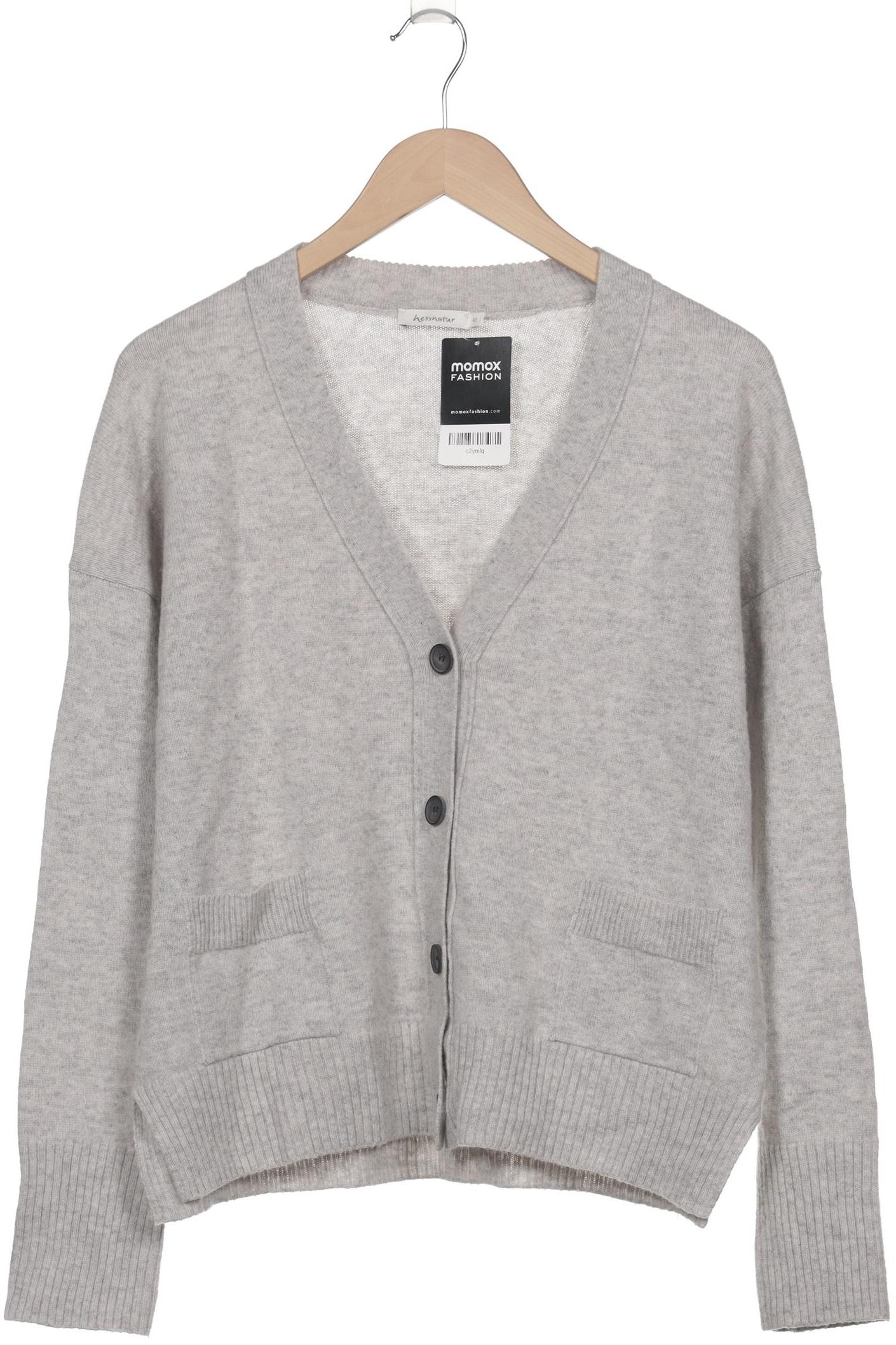 

hessnatur Damen Strickjacke, grau, Gr. 40