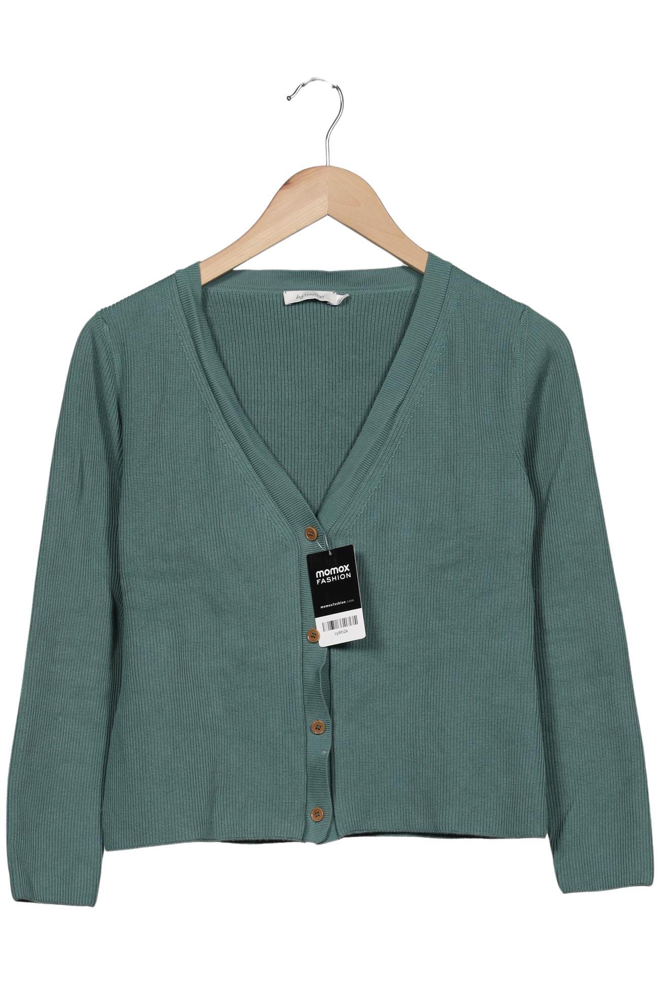 

hessnatur Damen Strickjacke, grün, Gr. 36