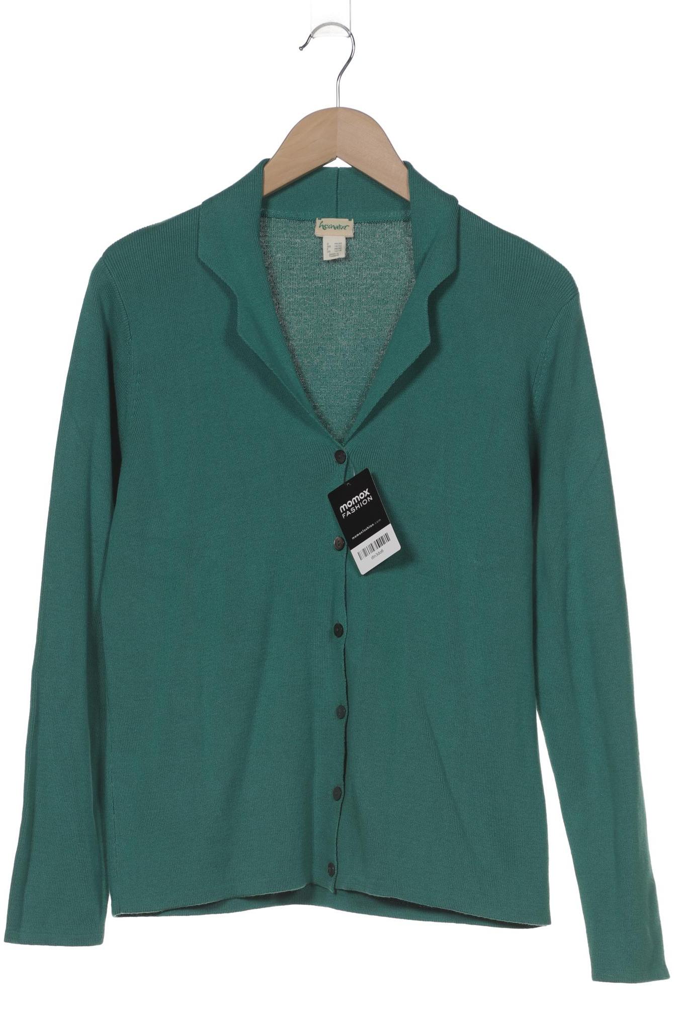 

hessnatur Damen Strickjacke, grün, Gr. 44
