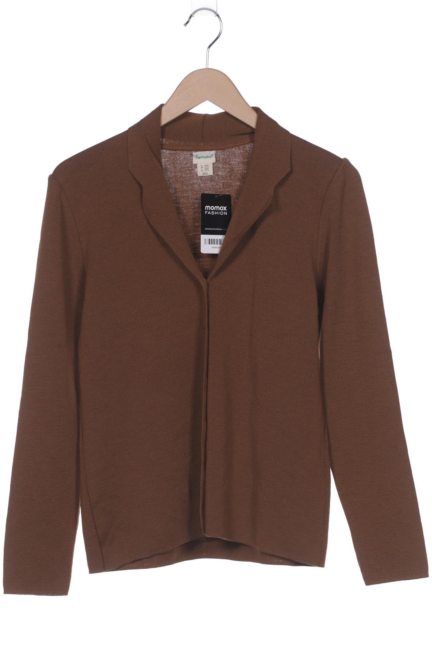 

hessnatur Damen Strickjacke, braun, Gr. 40