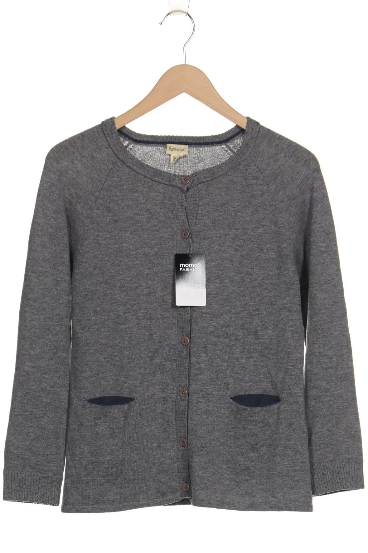 

hessnatur Damen Strickjacke, grau, Gr. 36