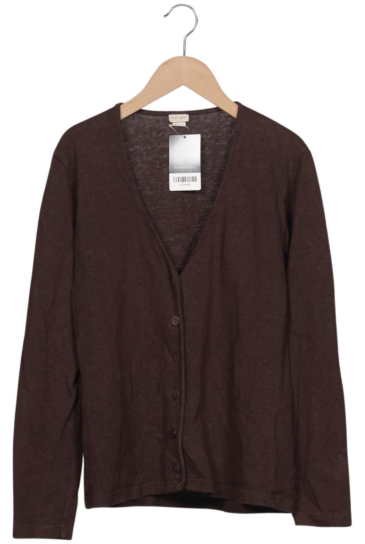 

hessnatur Damen Strickjacke, braun, Gr. 34