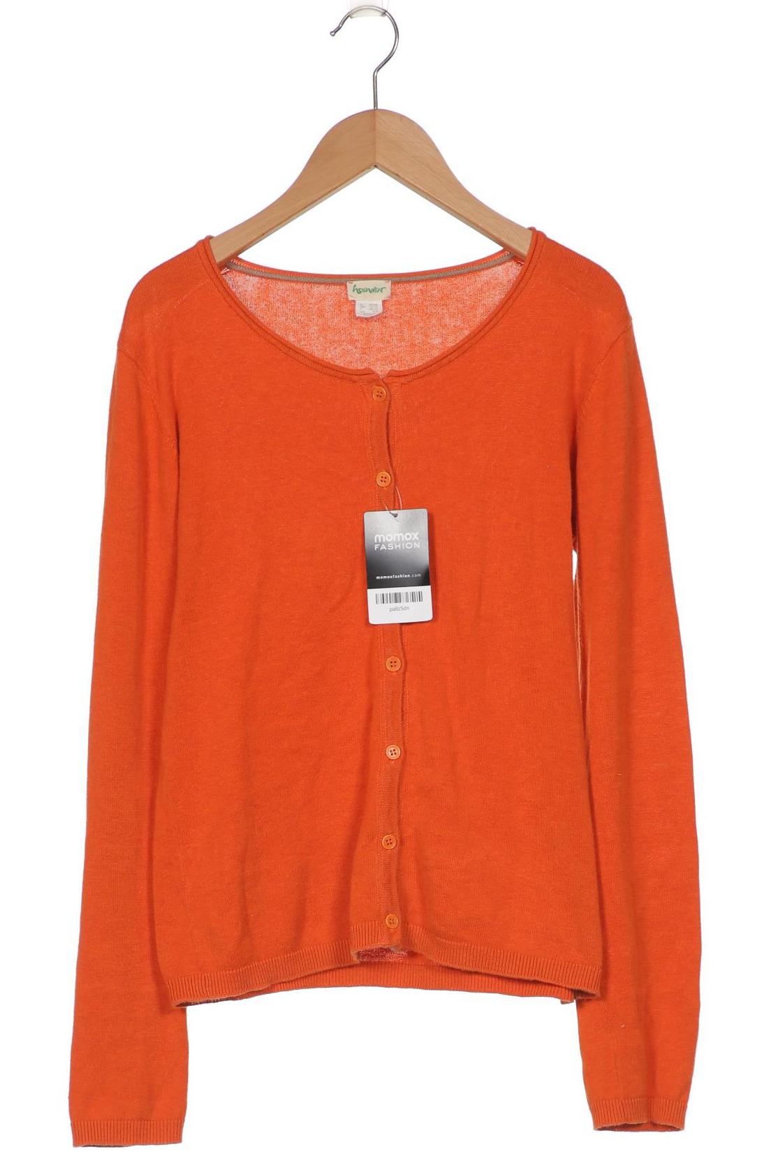 

hessnatur Damen Strickjacke, orange, Gr. 36