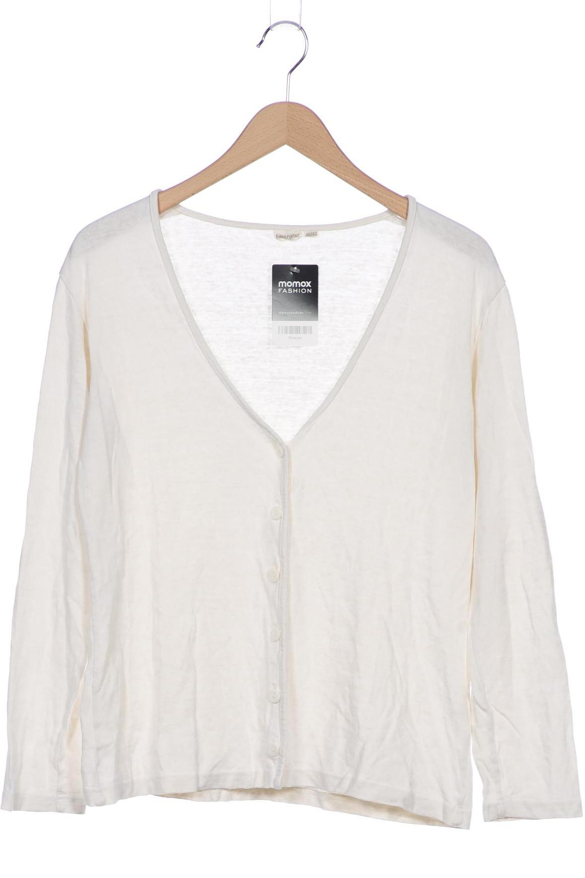 

hessnatur Damen Strickjacke, weiß, Gr. 40
