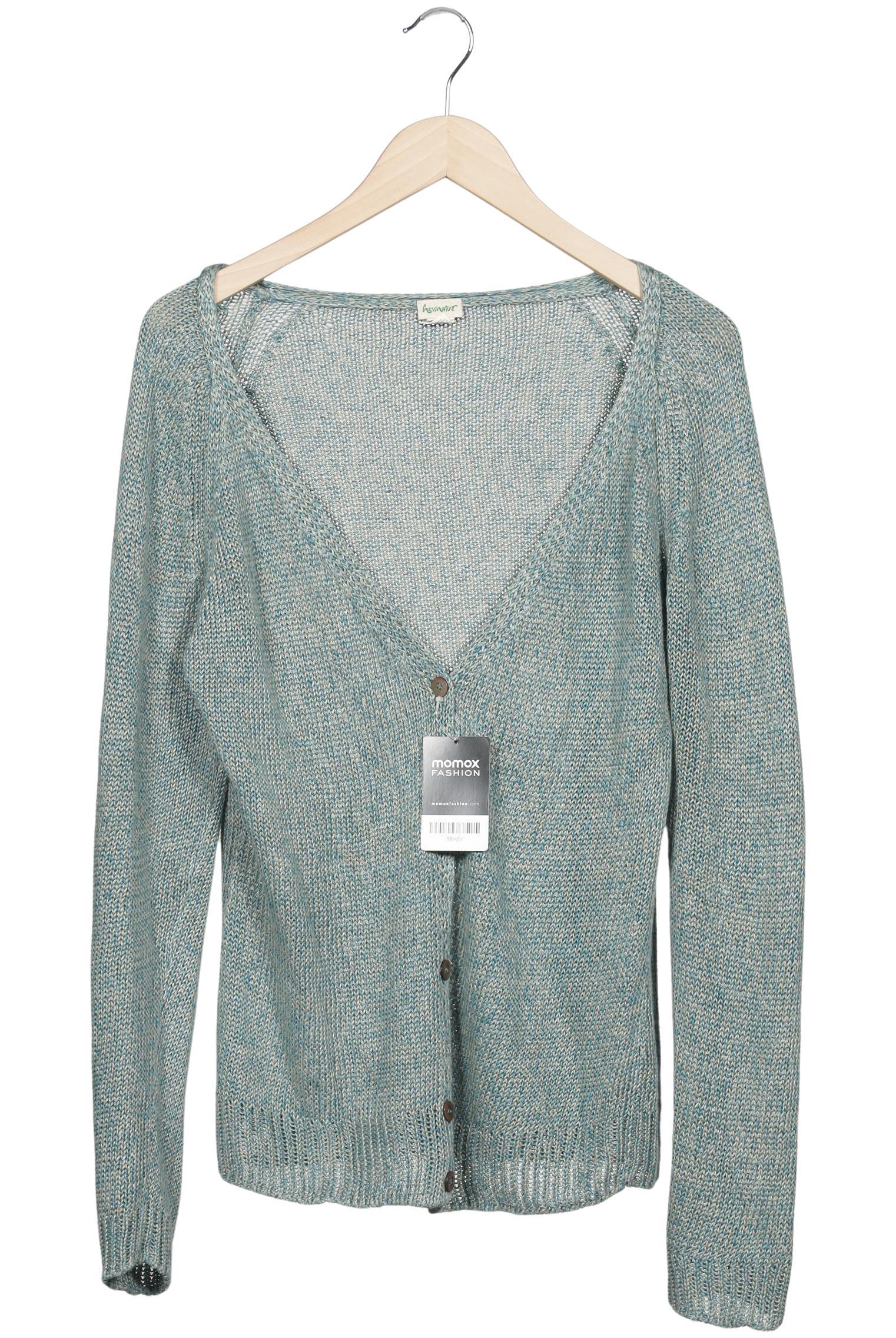 

hessnatur Damen Strickjacke, hellblau, Gr. 40