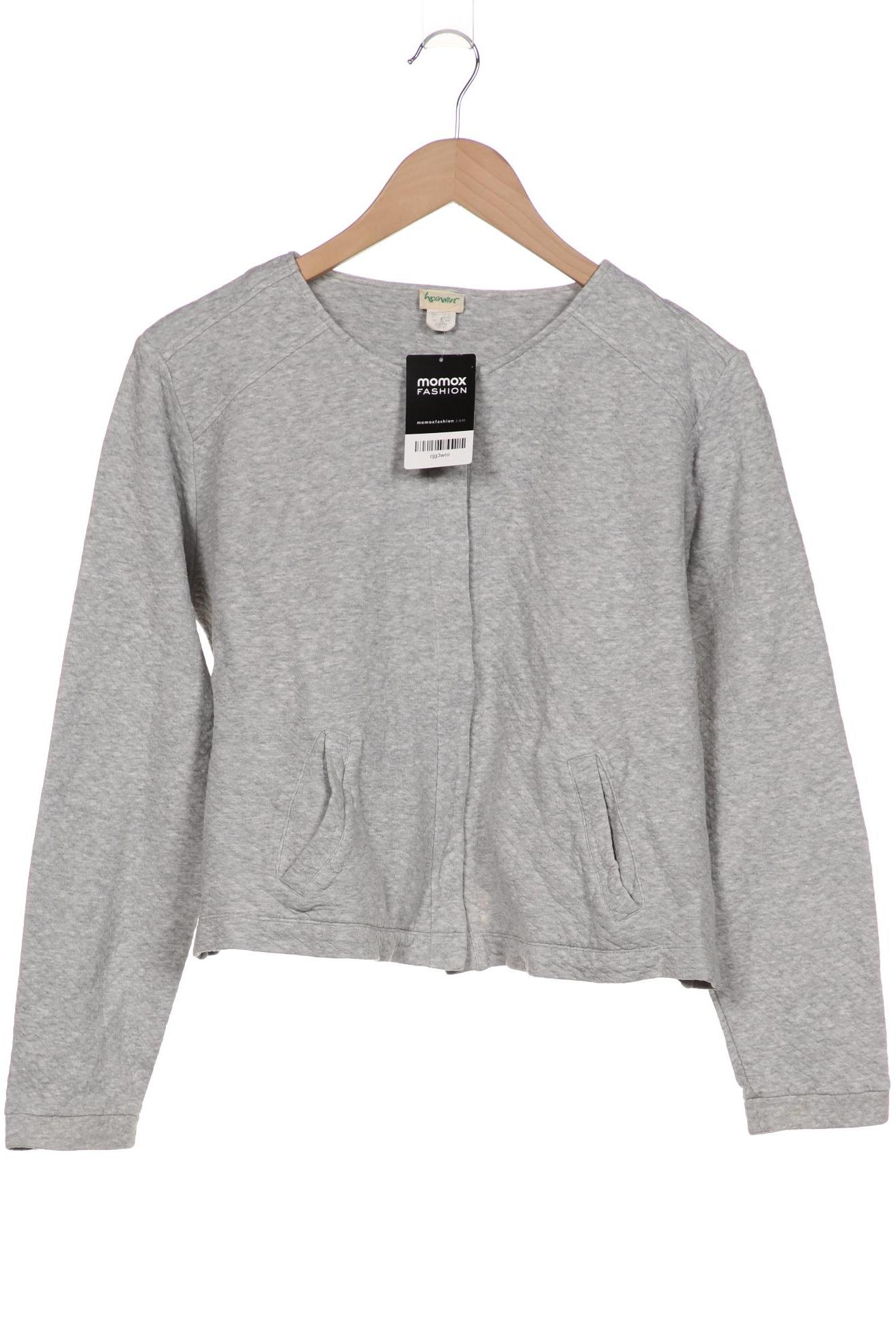 

hessnatur Damen Strickjacke, grau, Gr. 36