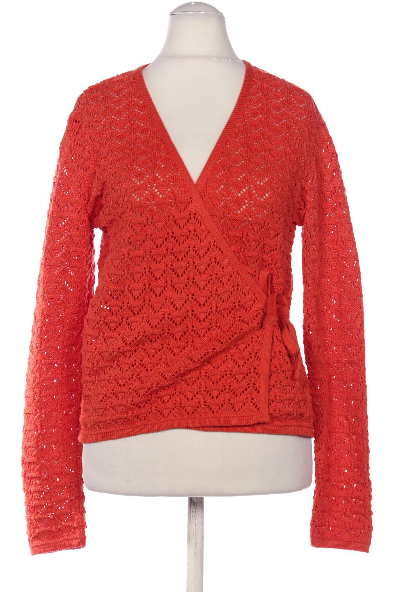 

hessnatur Damen Strickjacke, orange, Gr. 38