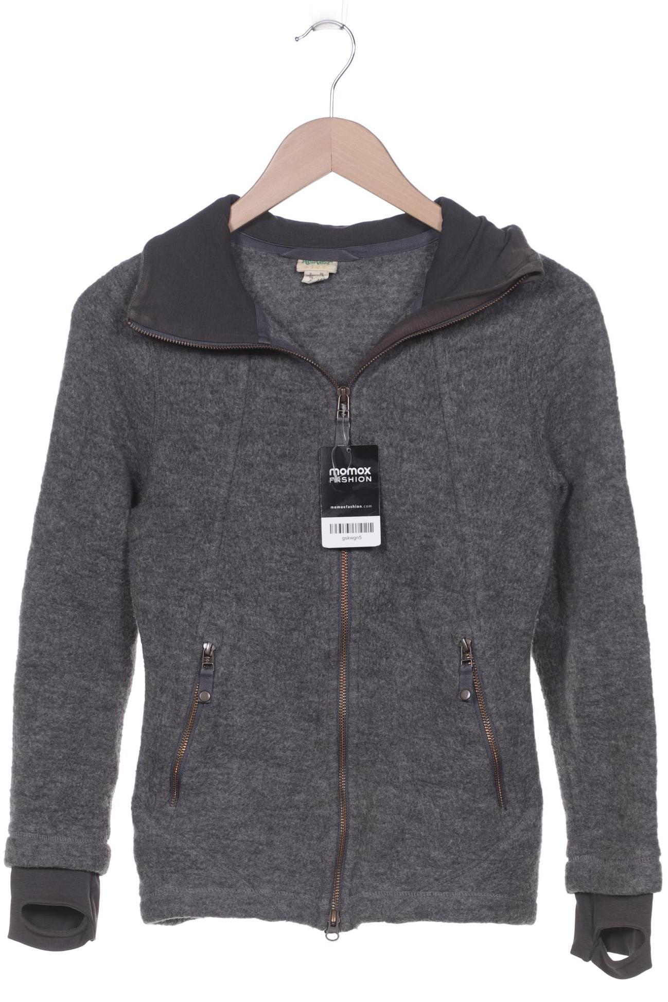 

hessnatur Damen Strickjacke, grau, Gr. 34
