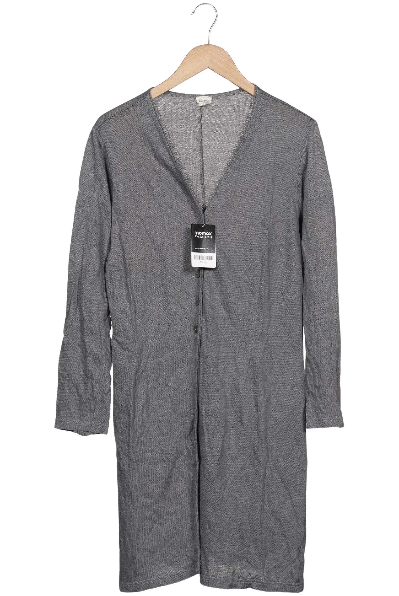 

hessnatur Damen Strickjacke, grau, Gr. 44