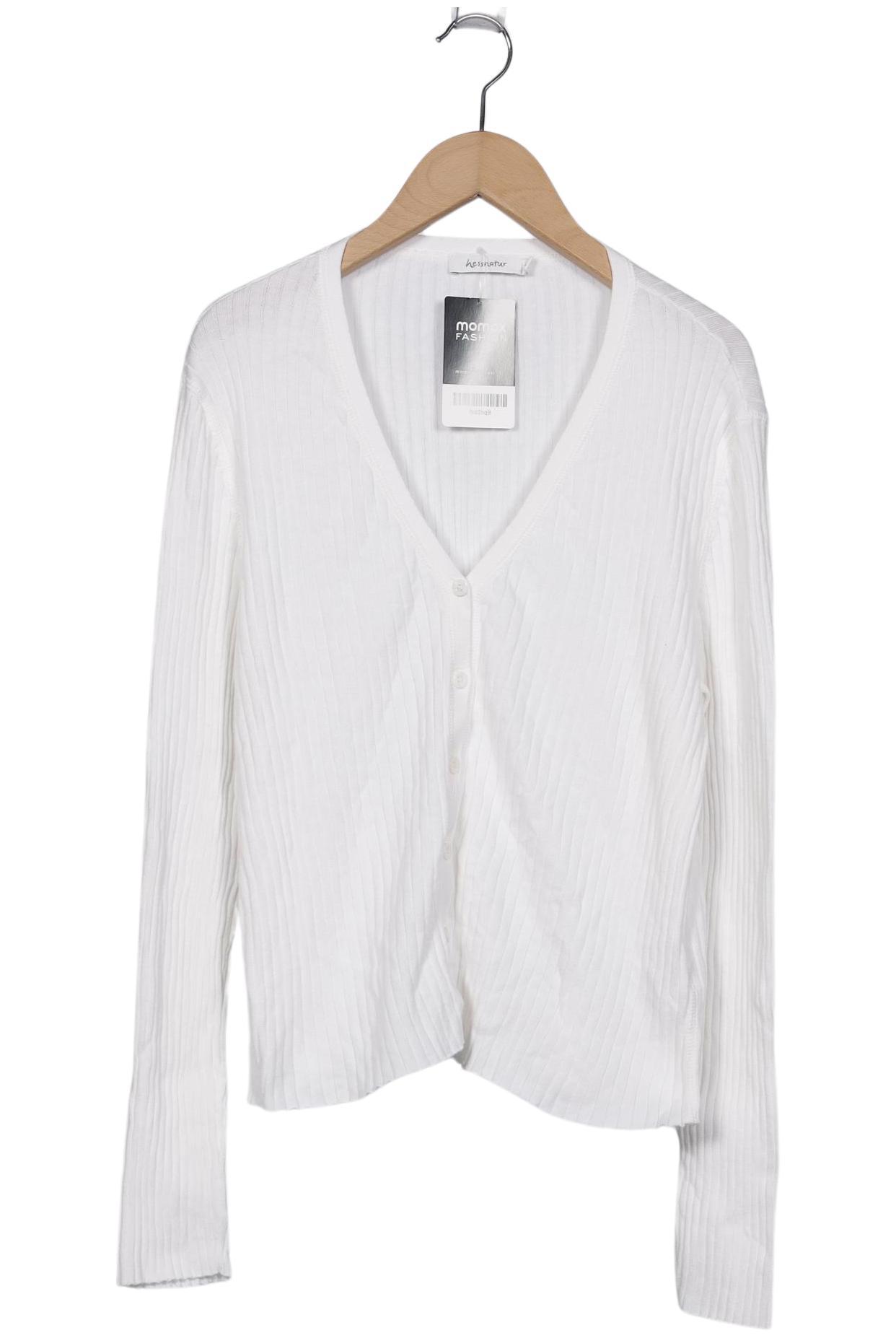 

hessnatur Damen Strickjacke, weiß, Gr. 36