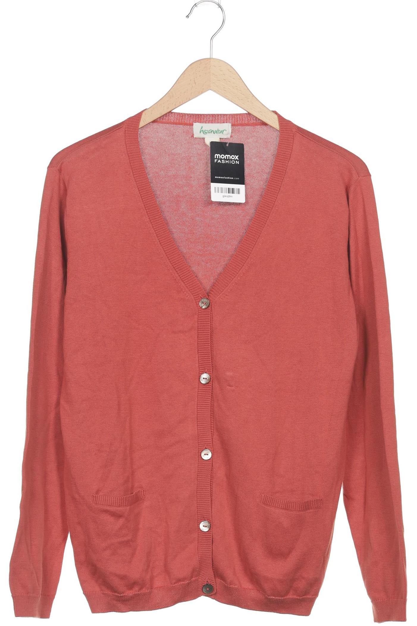 

hessnatur Damen Strickjacke, rot, Gr. 44