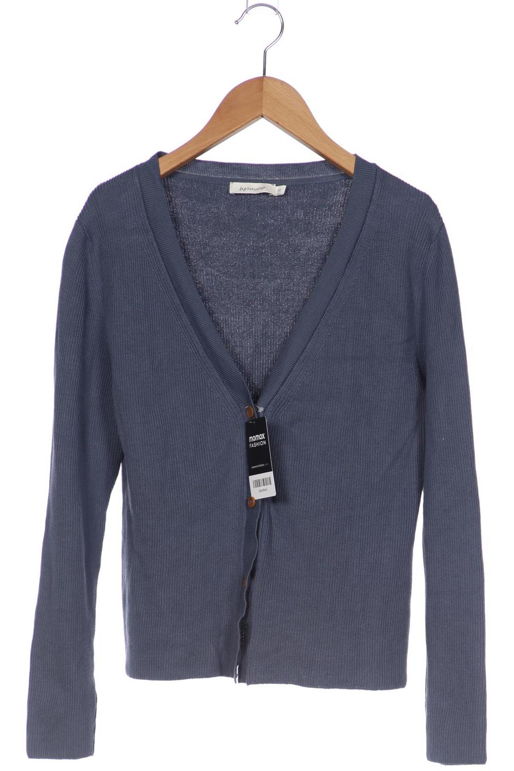 

hessnatur Damen Strickjacke, blau, Gr. 38