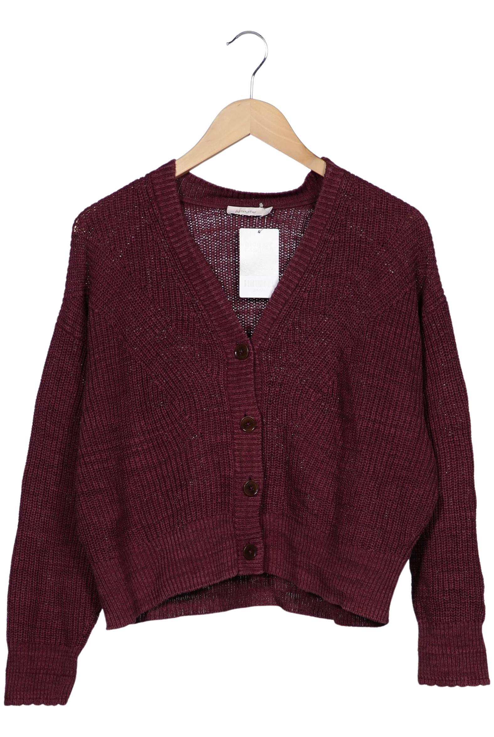

hessnatur Damen Strickjacke, bordeaux, Gr. 42