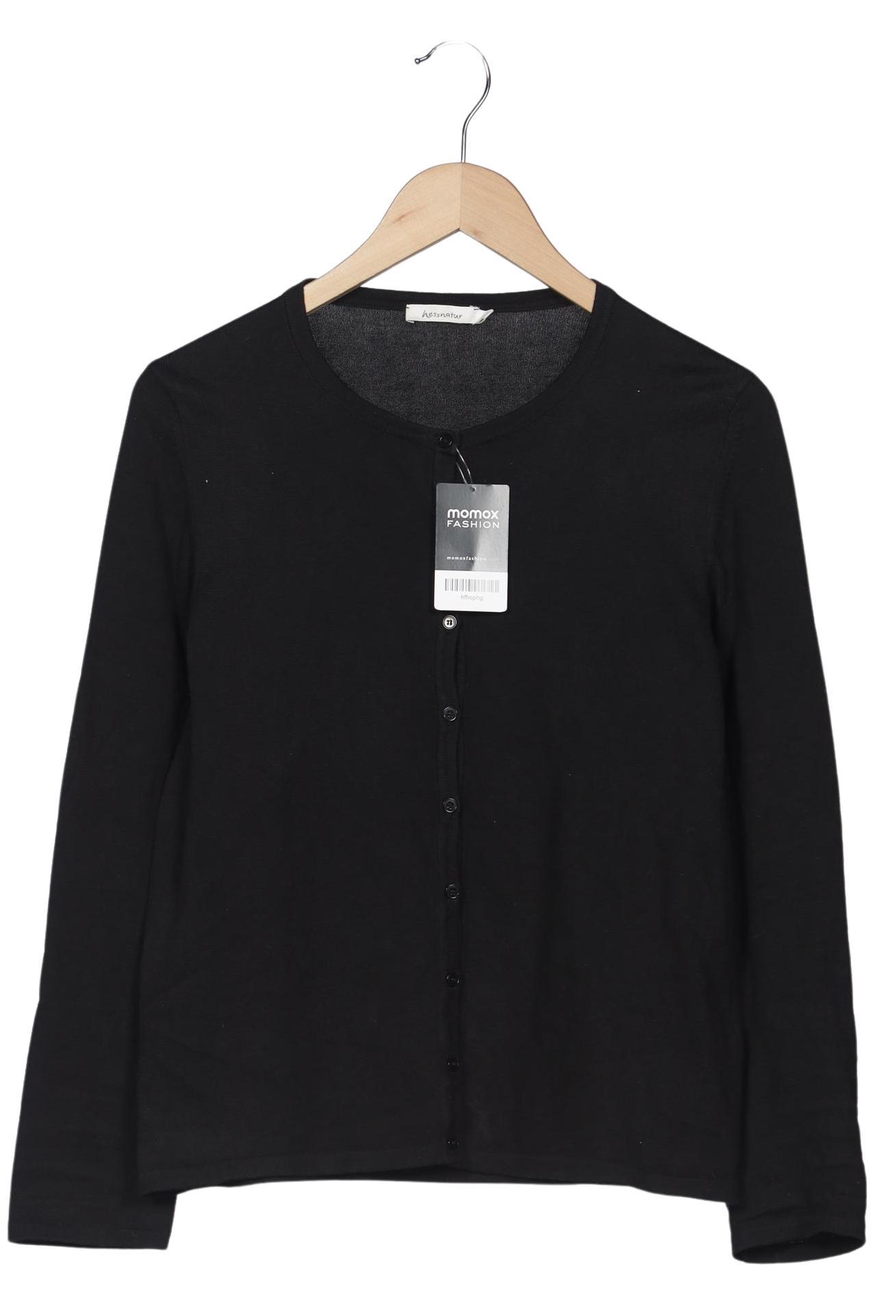 

hessnatur Damen Strickjacke, schwarz, Gr. 40