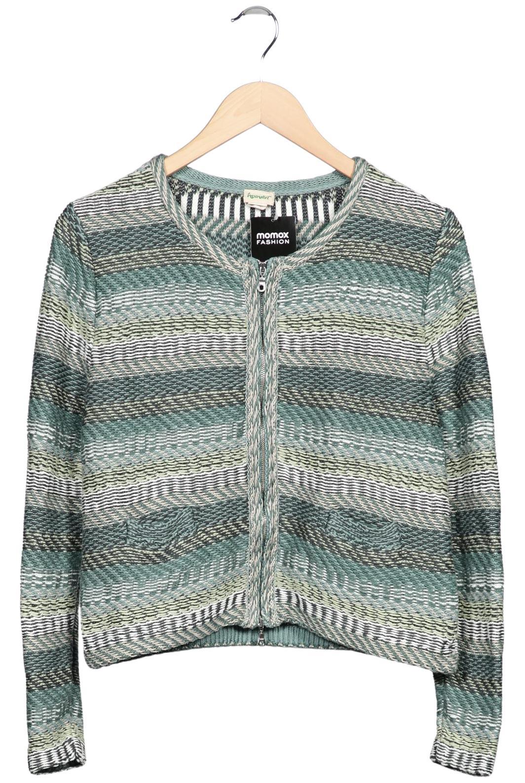 

hessnatur Damen Strickjacke, grün, Gr. 36