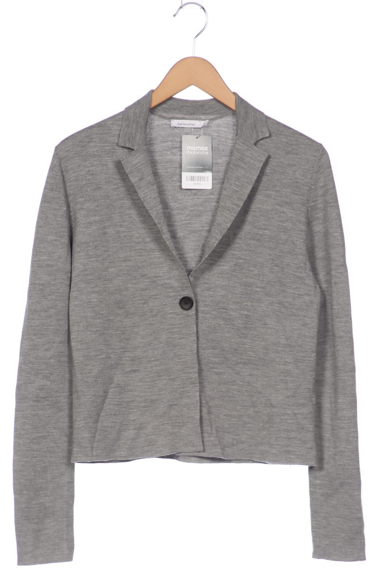 

hessnatur Damen Strickjacke, grau, Gr. 38