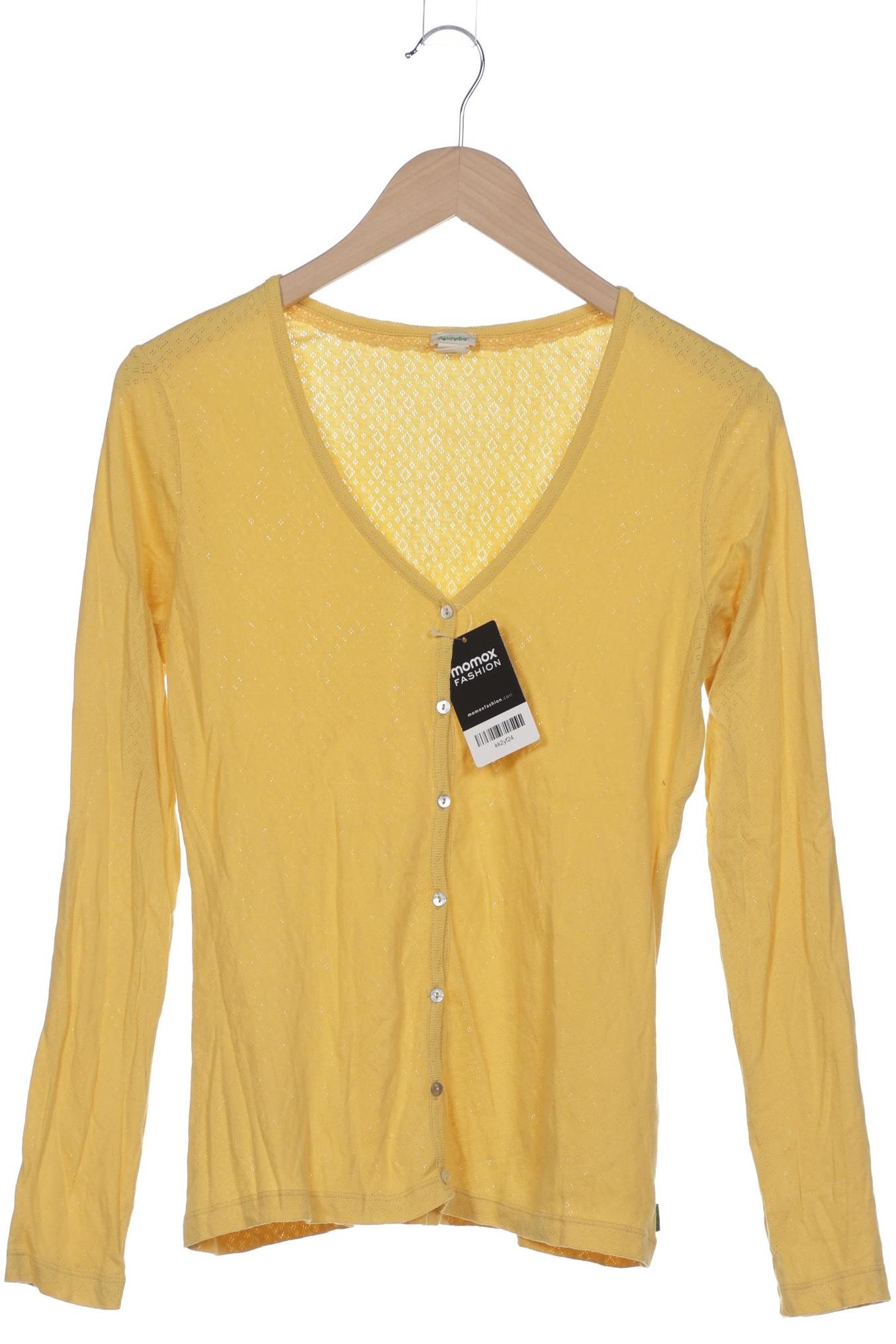 

hessnatur Damen Strickjacke, gelb, Gr. 40