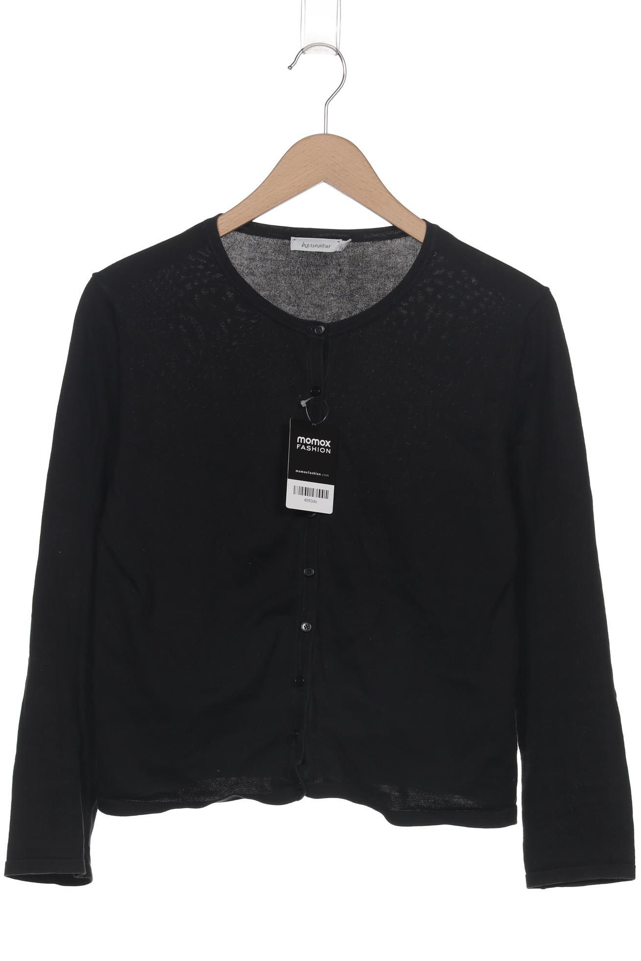 

hessnatur Damen Strickjacke, schwarz, Gr. 36