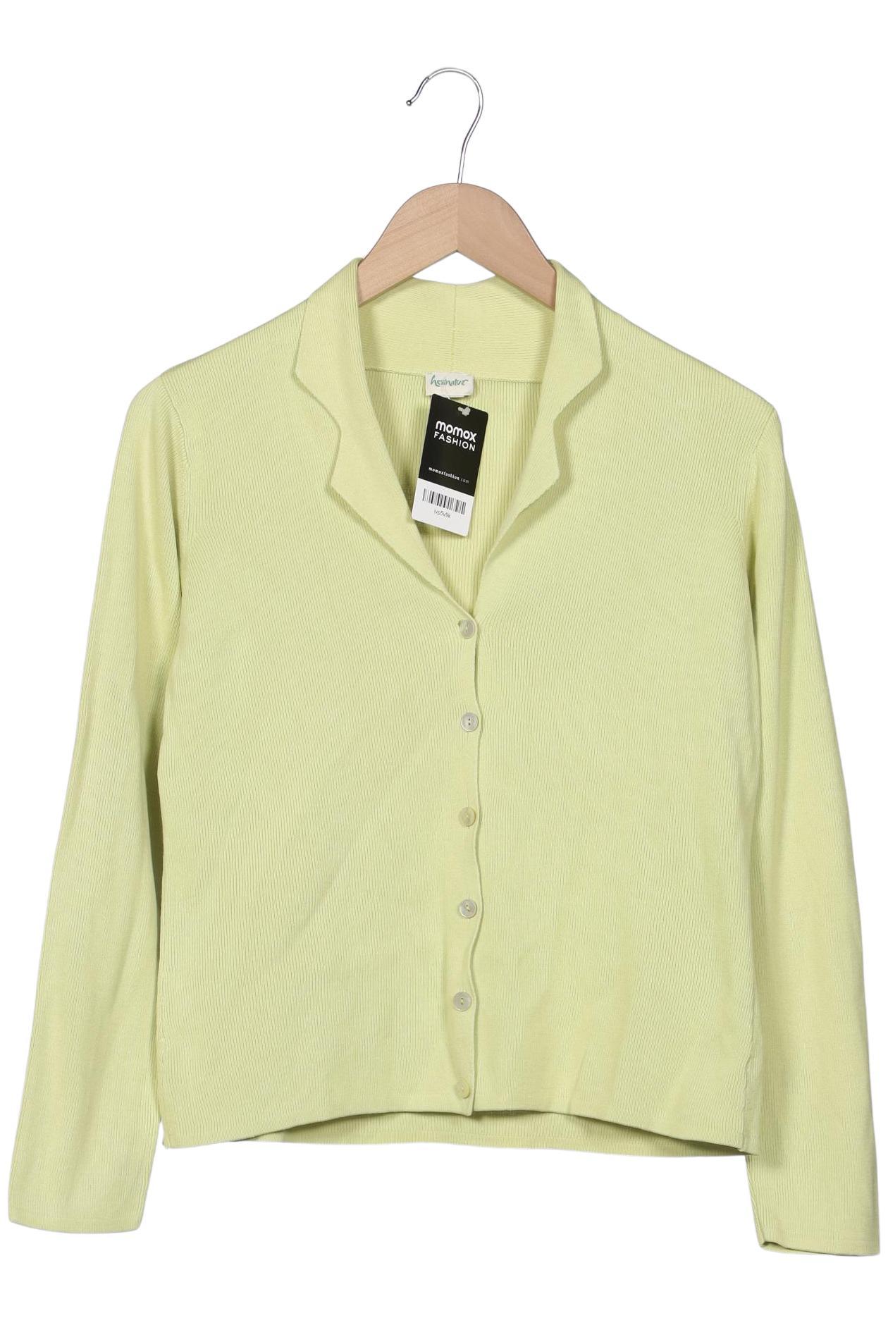 

hessnatur Damen Strickjacke, hellgrün, Gr. 36
