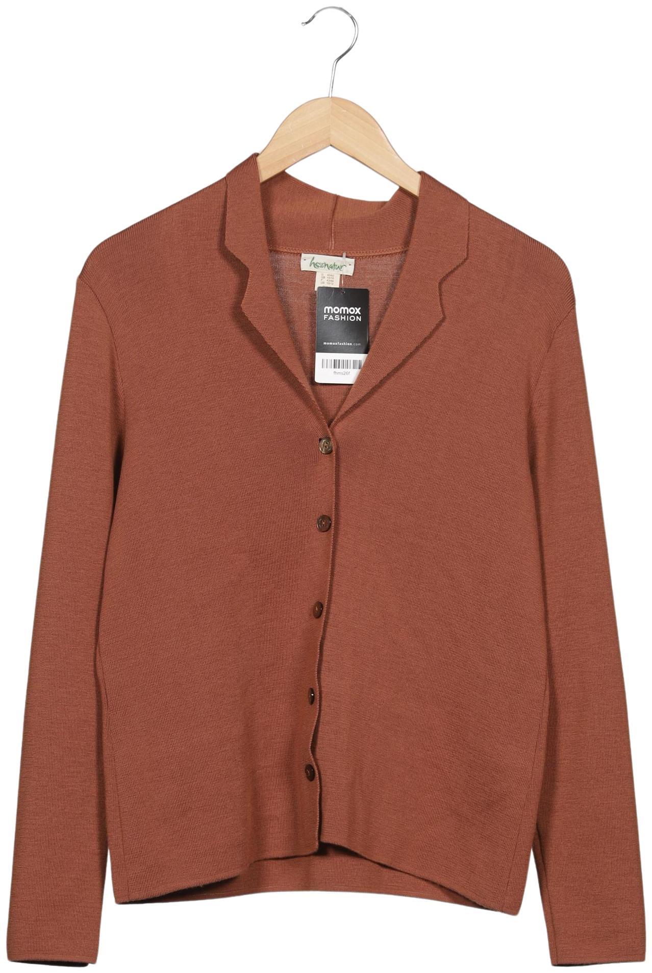 

hessnatur Damen Strickjacke, braun, Gr. 40