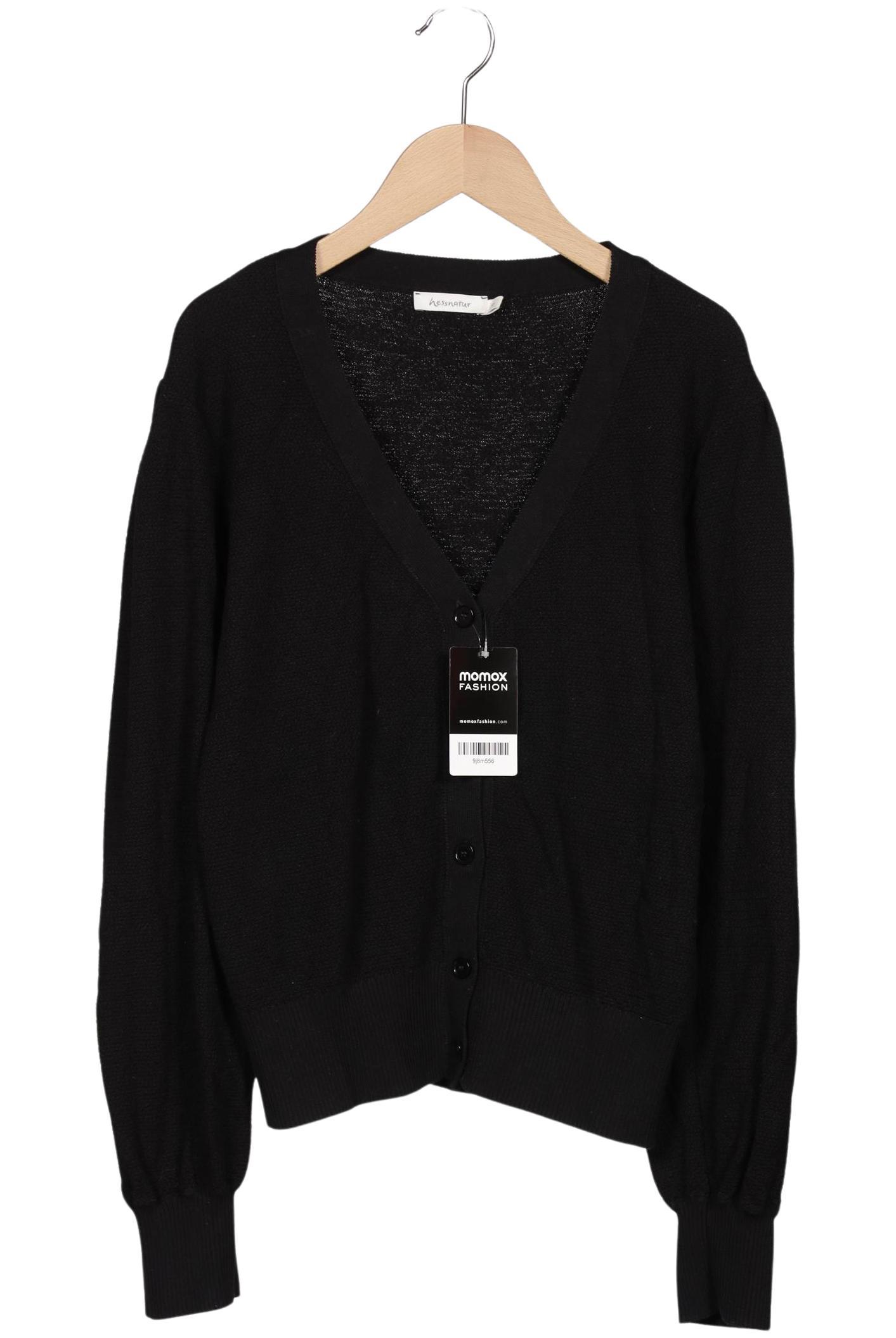 

hessnatur Damen Strickjacke, schwarz, Gr. 38