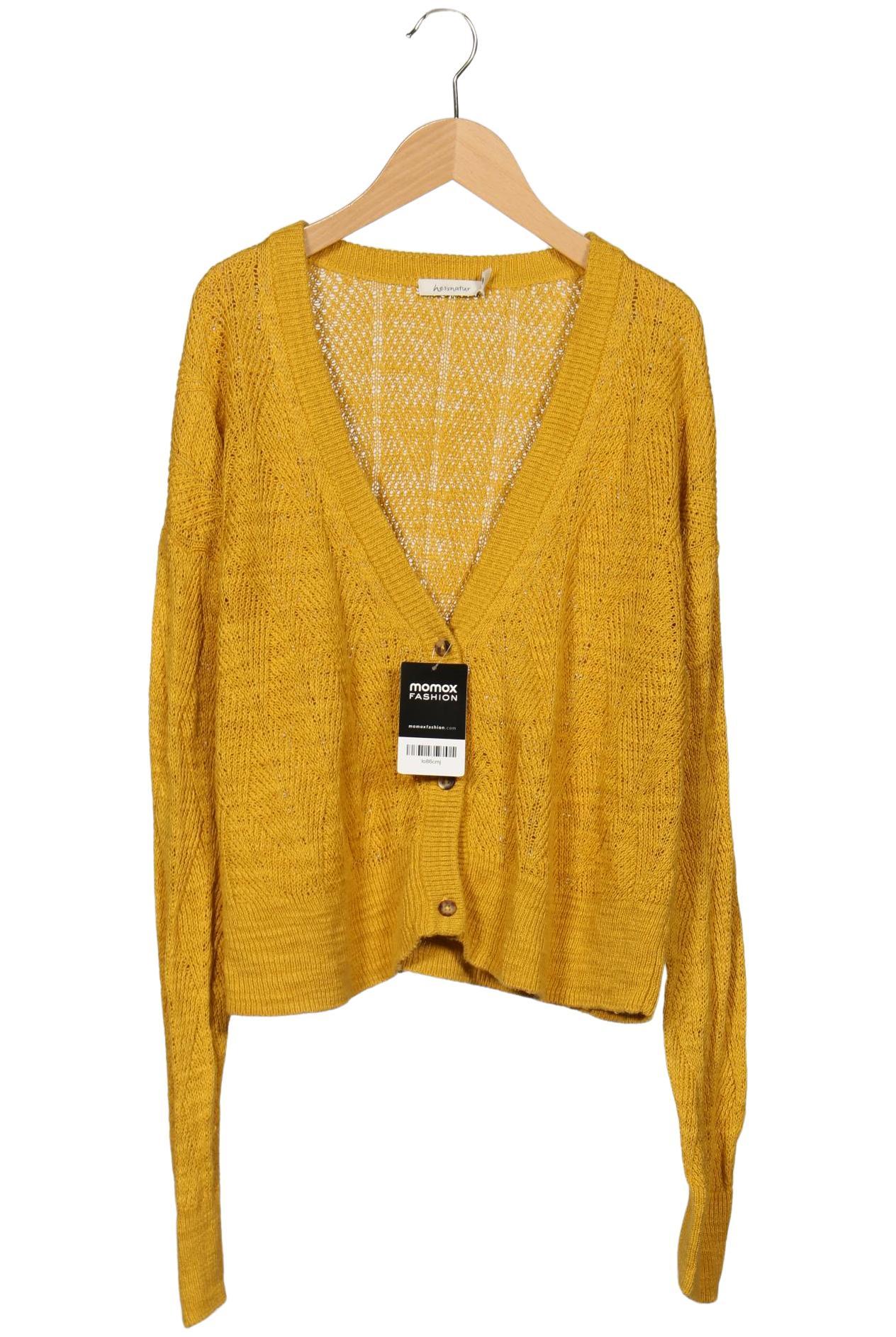 

hessnatur Damen Strickjacke, gelb, Gr. 38