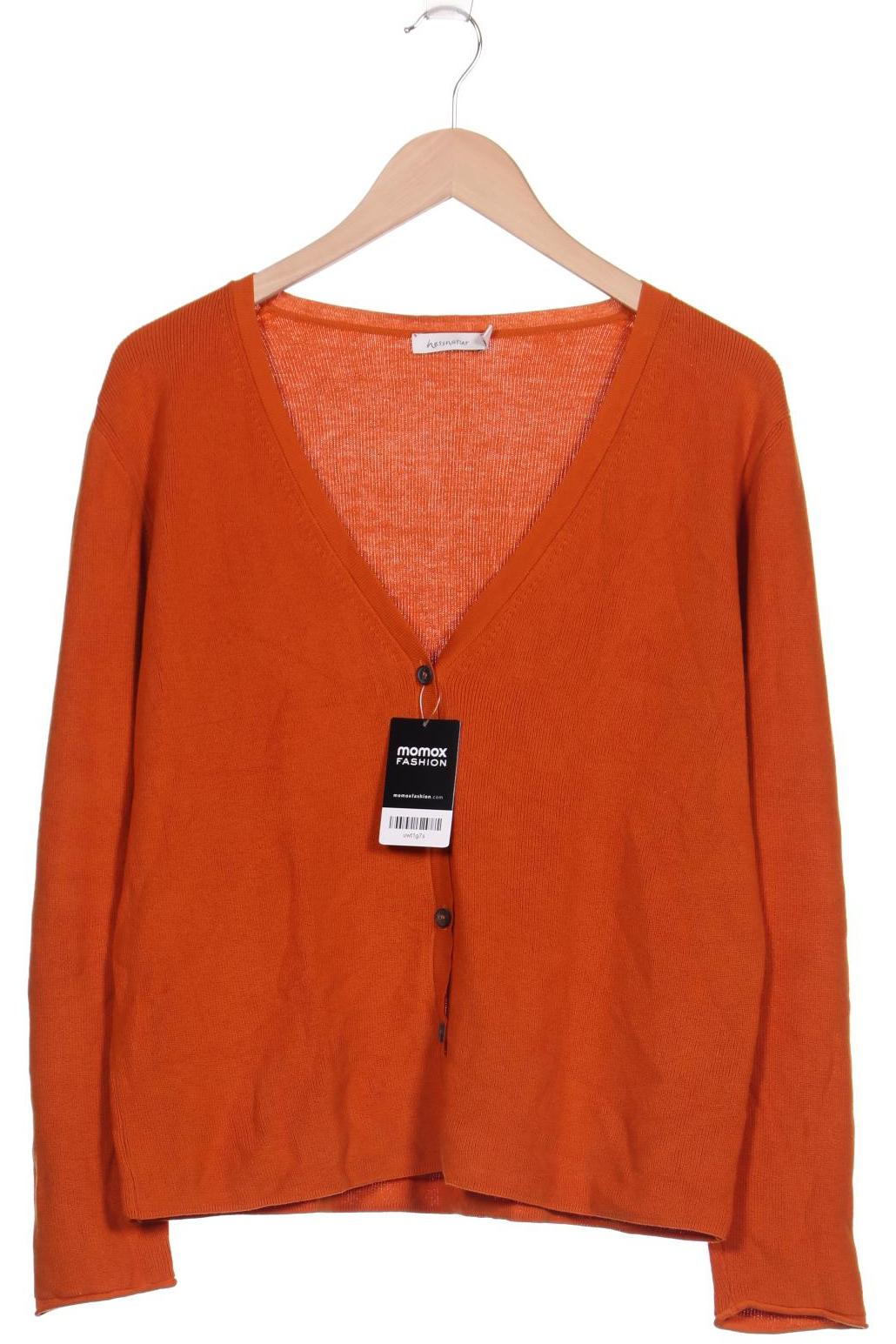 

hessnatur Damen Strickjacke, orange, Gr. 42